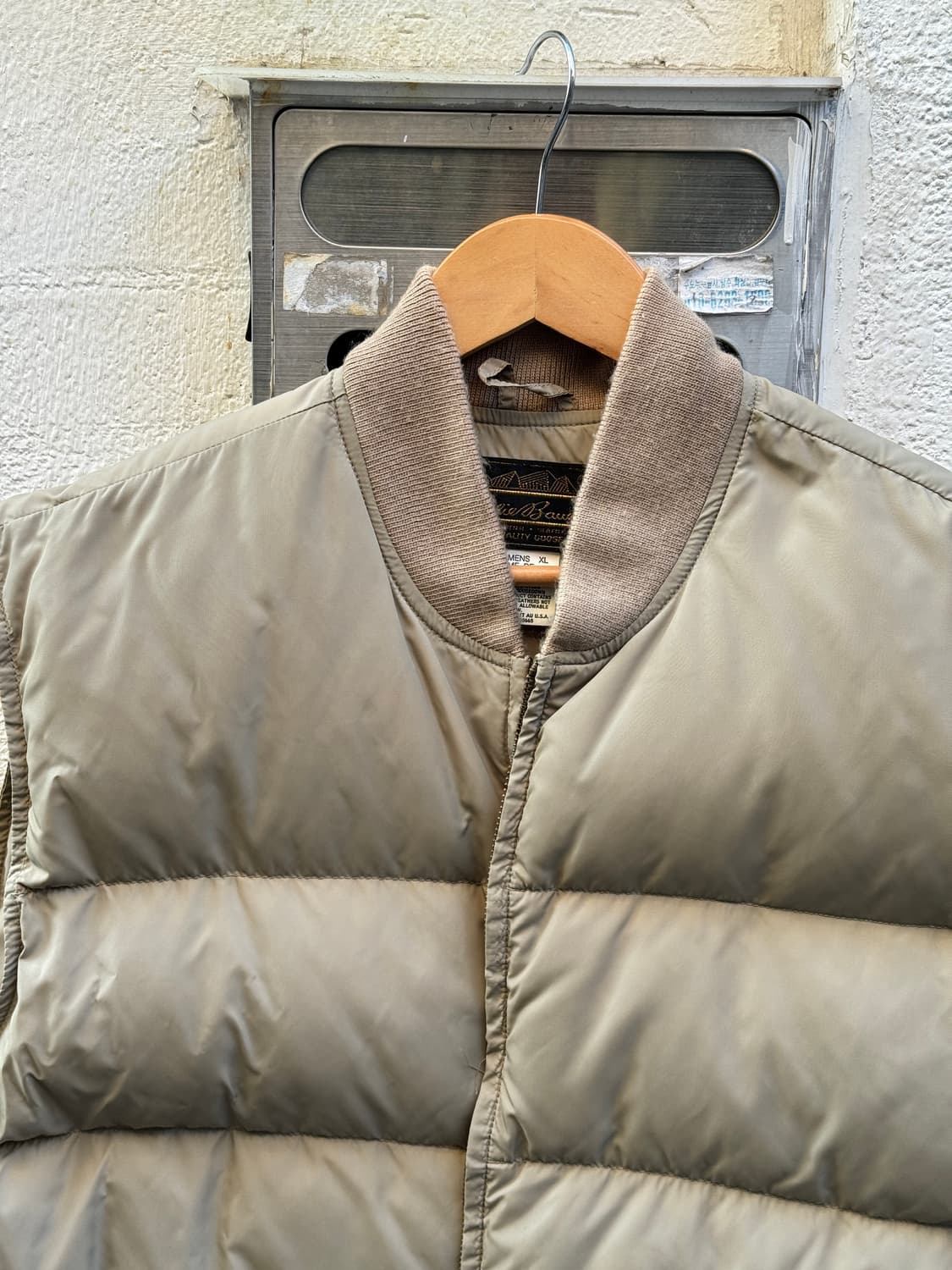 80s 에디바우어 구스다운 퀼팅 베스트 (XL) 상품이미지2