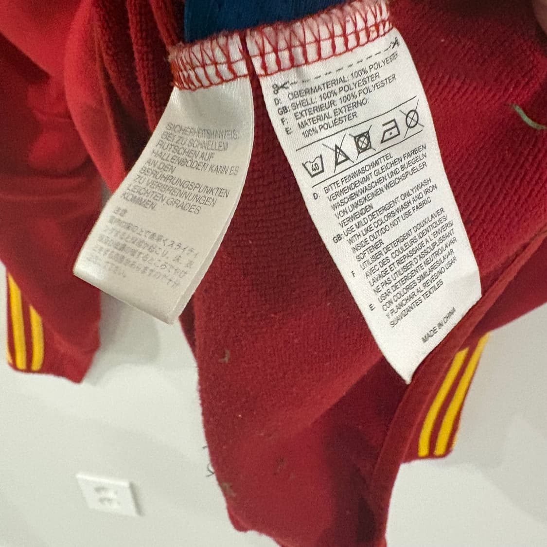 아디다스 스페인 국대 트레이닝 상의 S 상품이미지6