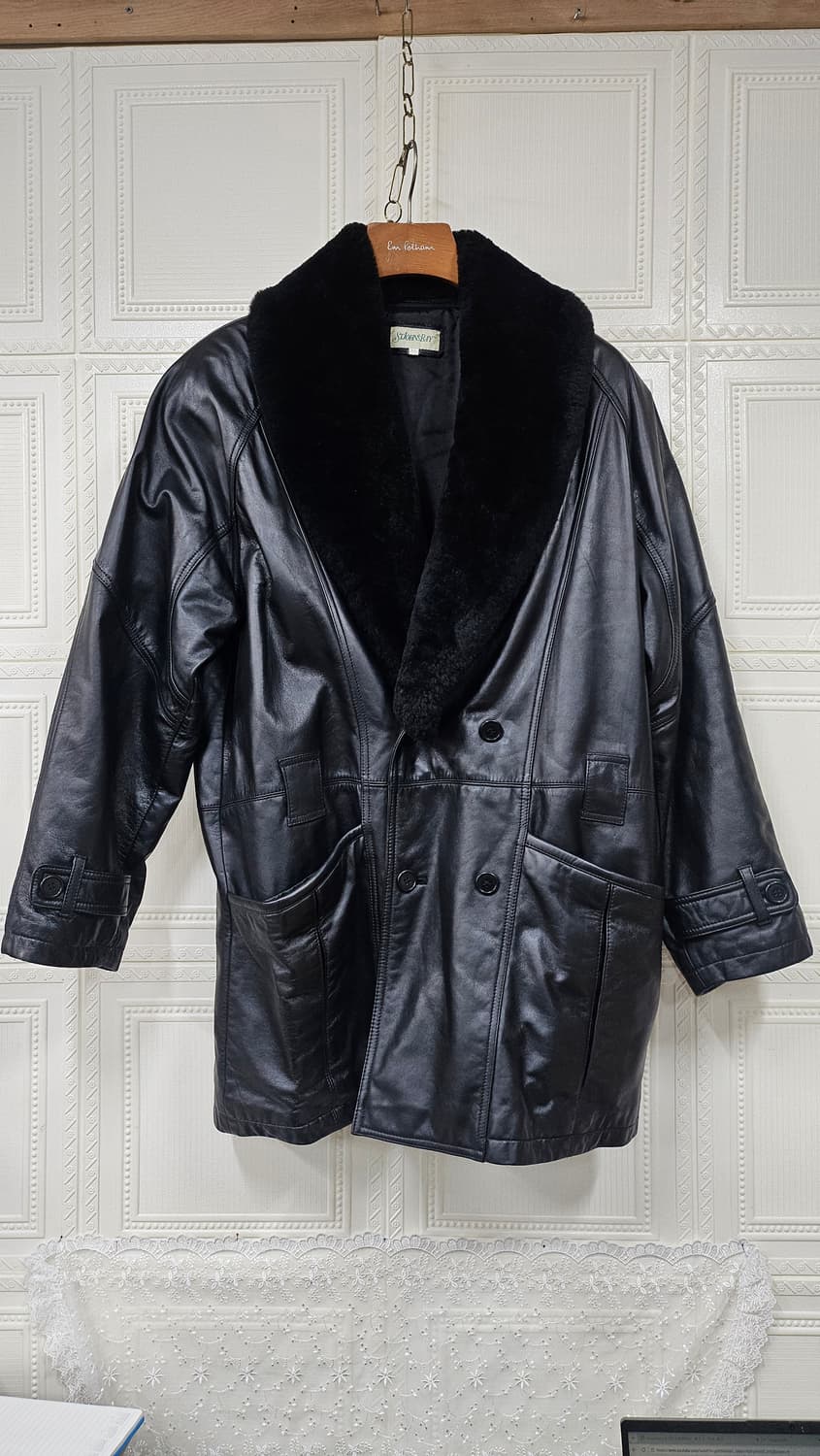 양털 무스탕 남성 가죽 코트 상품이미지3