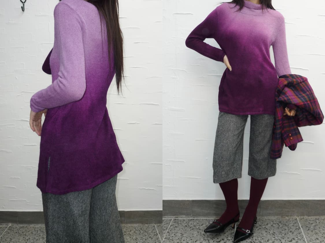 purple fade knit 상품이미지1