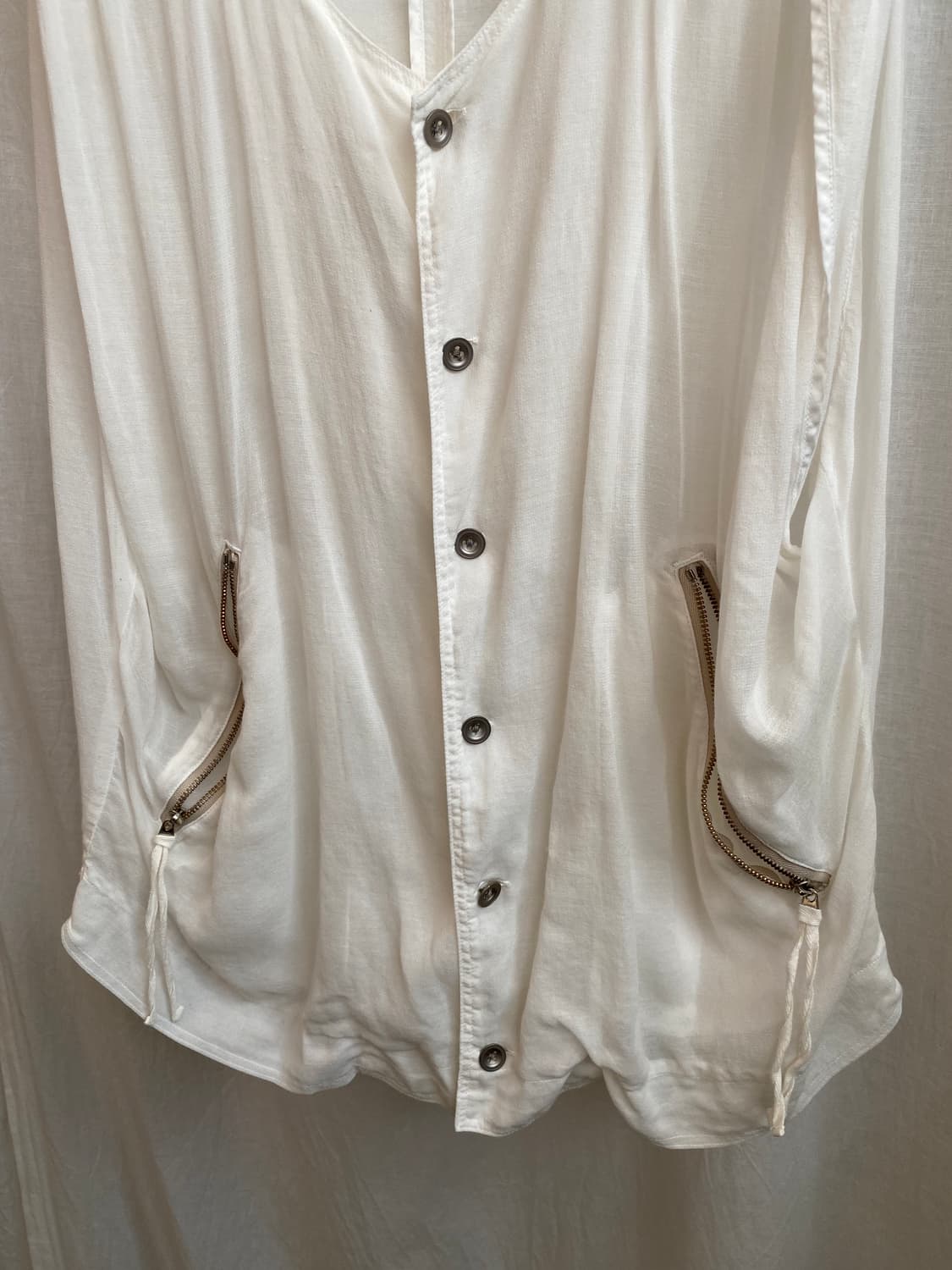 화이트 시스루 베스트 자켓(F) 상품이미지6