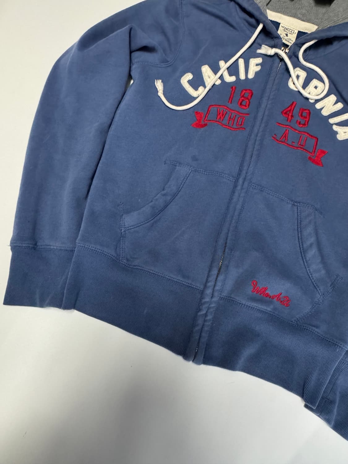 여성 후아유 스펠아웃 기모 후드집업 S 상품이미지5