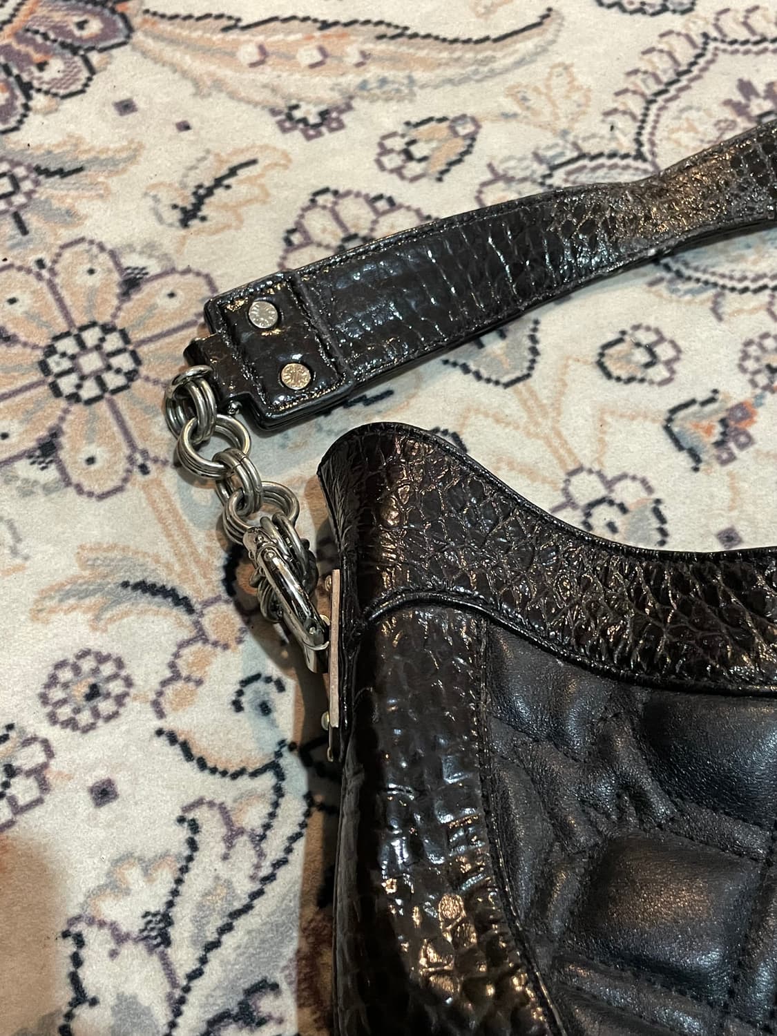 에나멜 레더 백 상품이미지4