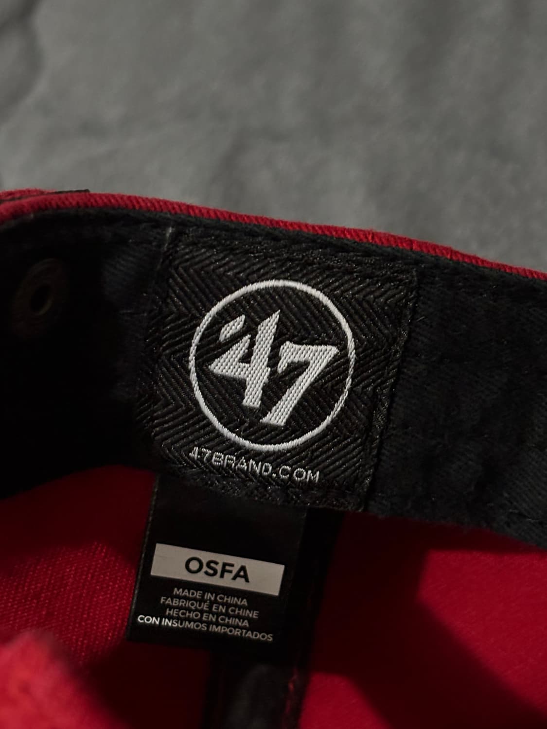 47브랜드 MLB 뉴욕양키스 스몰로고 볼캡 모자 레드 상품이미지5