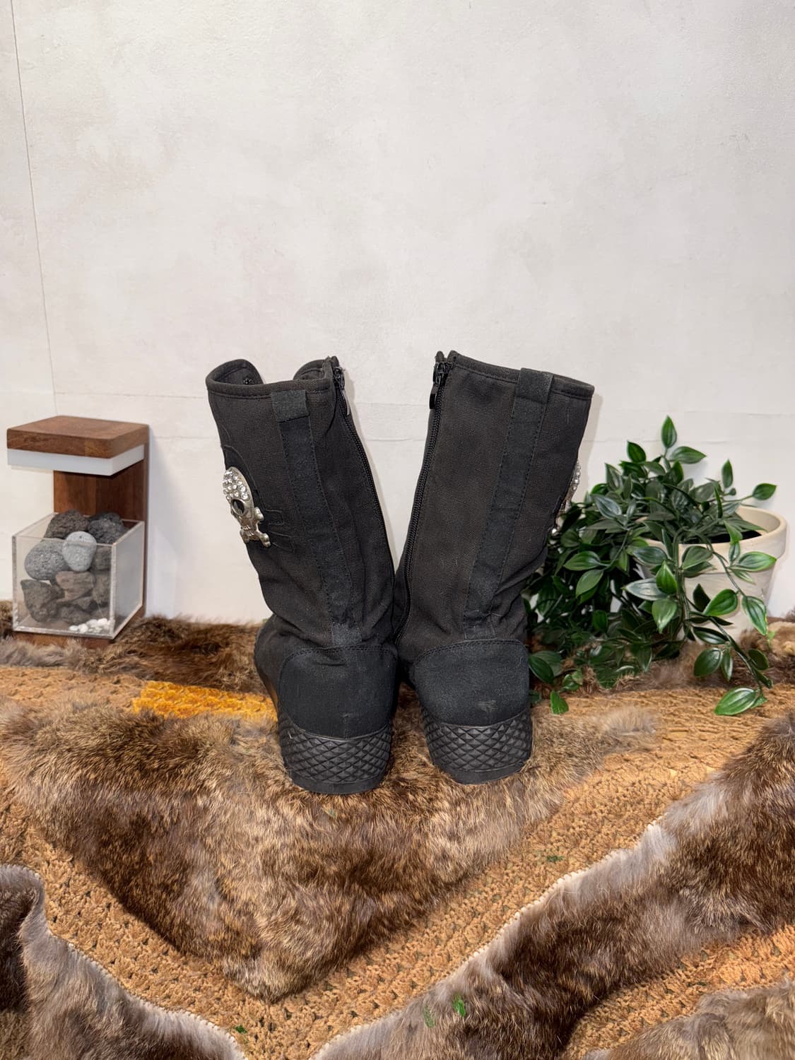 H.B.L HUALEI BALA Skull knee high boots  상품이미지3