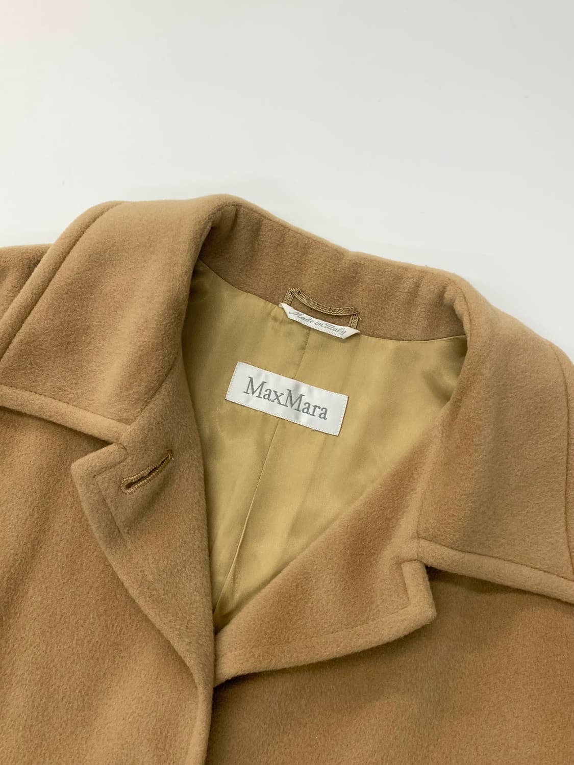 Maxmara 막스마라 카멜 울 코트  상품이미지5