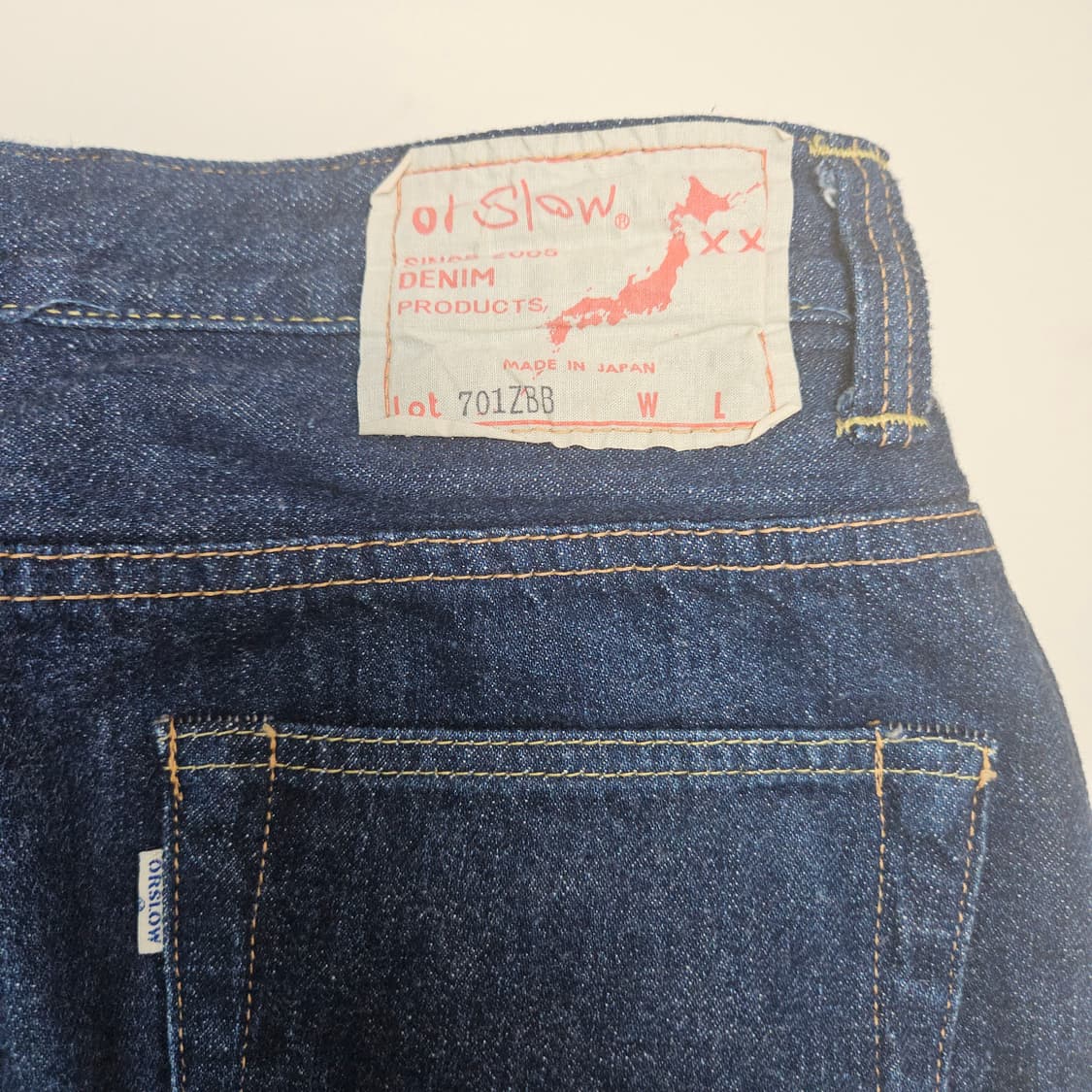 (무료배송) 오어슬로우 X 빔즈 대디핏 셀비지 데님 / 2사이즈 상품이미지8
