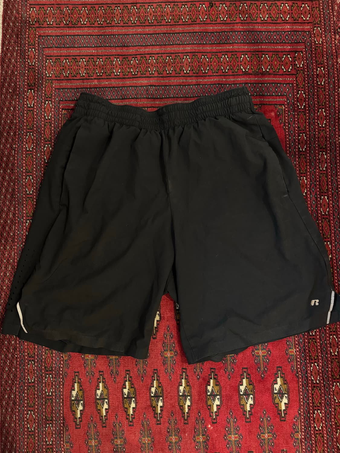 00s 러셀 러닝 팬츠 블랙 상품이미지1