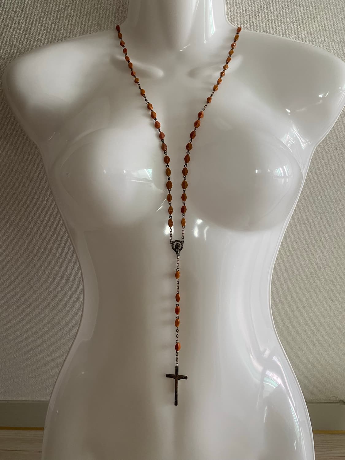 이태리 빈티지 묵주 목걸이 inri 앤틱 상품이미지2