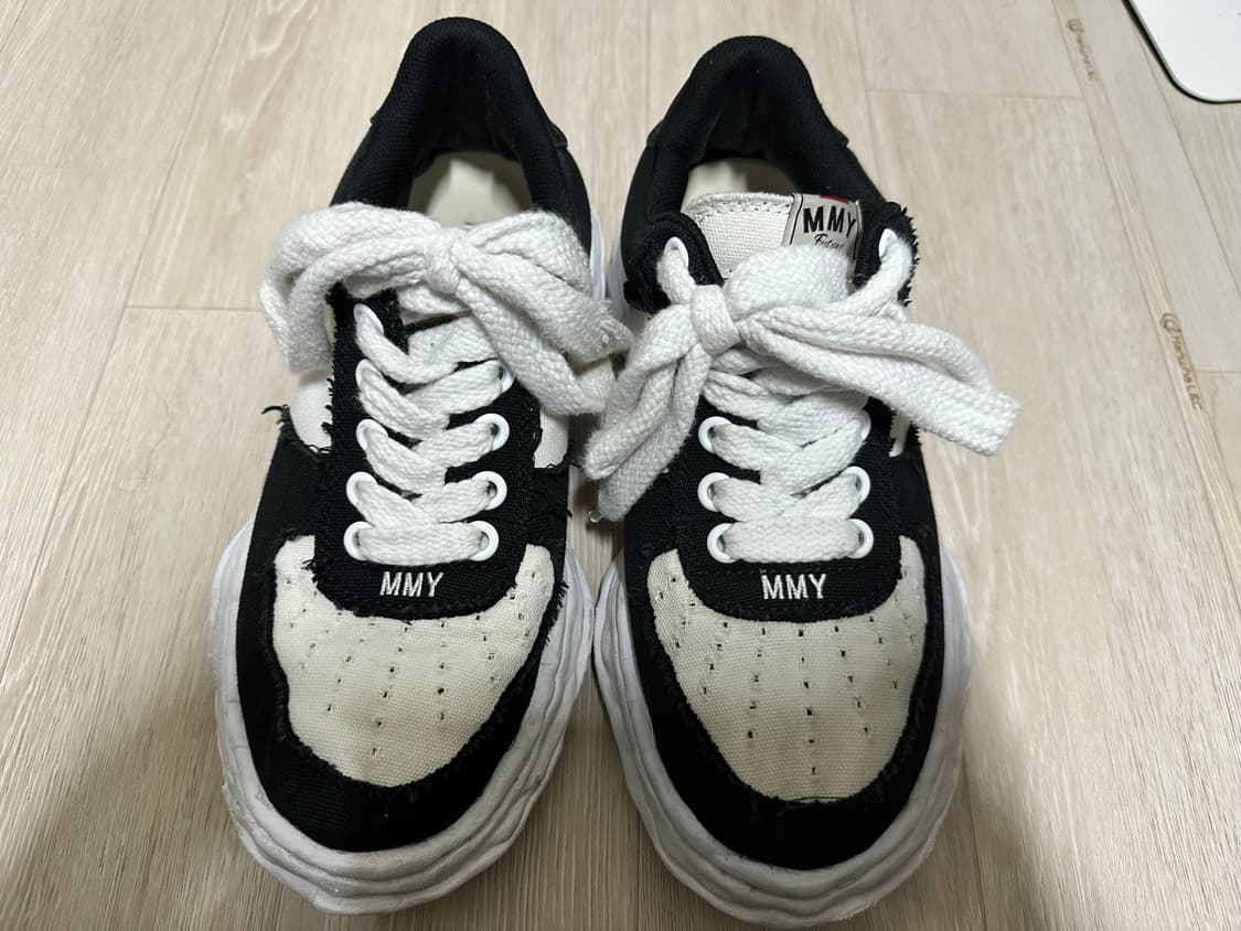 미하라야스히로 웨인 OG 솔 캔버스 블랙 화이트 42 상품이미지1