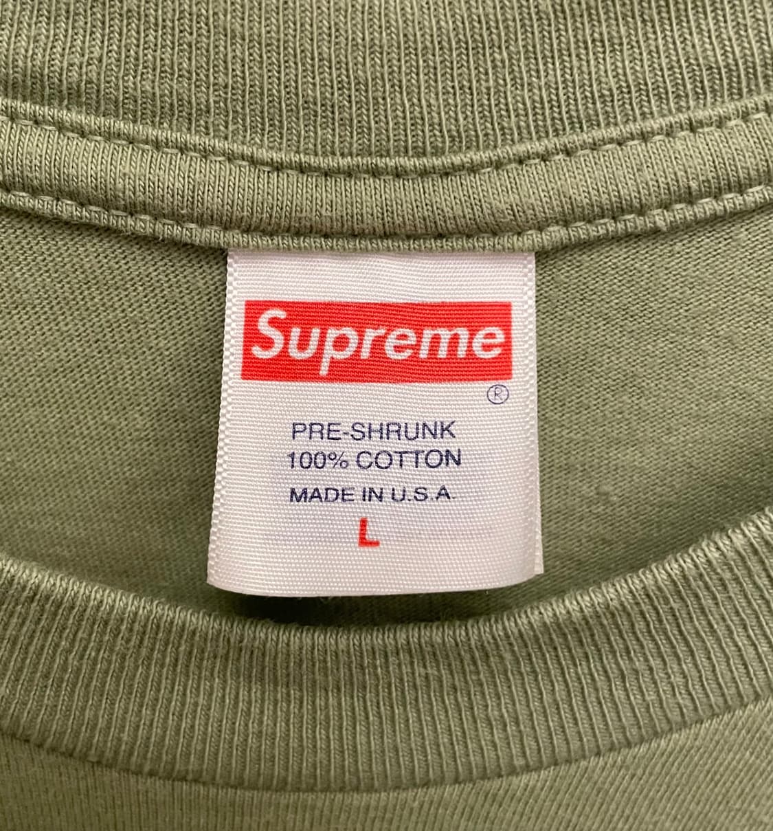 (L)23s Supreme 슈프림 뉴욕 프린팅 코튼 반팔티셔츠 그린 상품이미지8