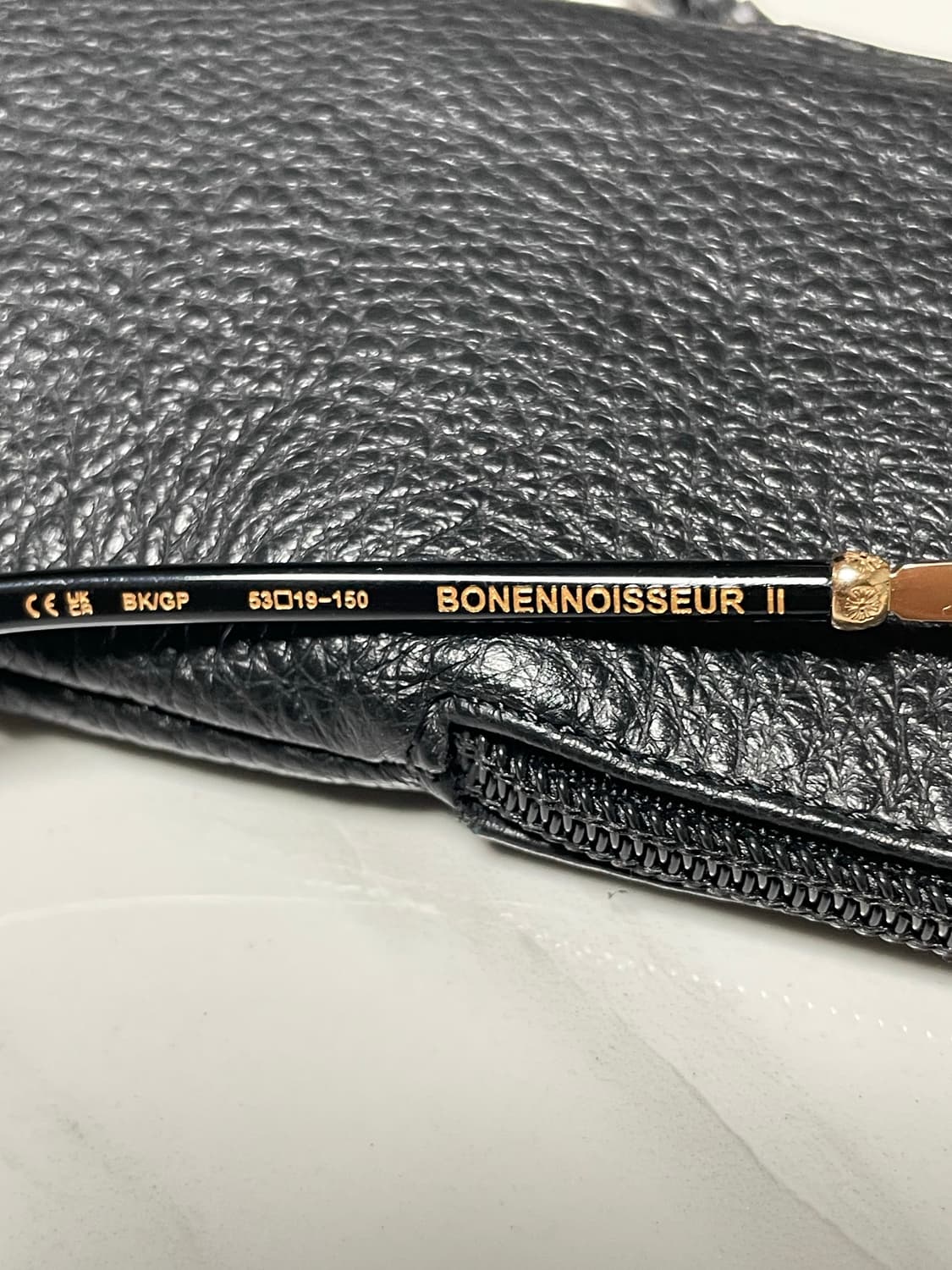 크롬하츠 보넨노이슈어2 안경 새상품 블랙금장 상품이미지4