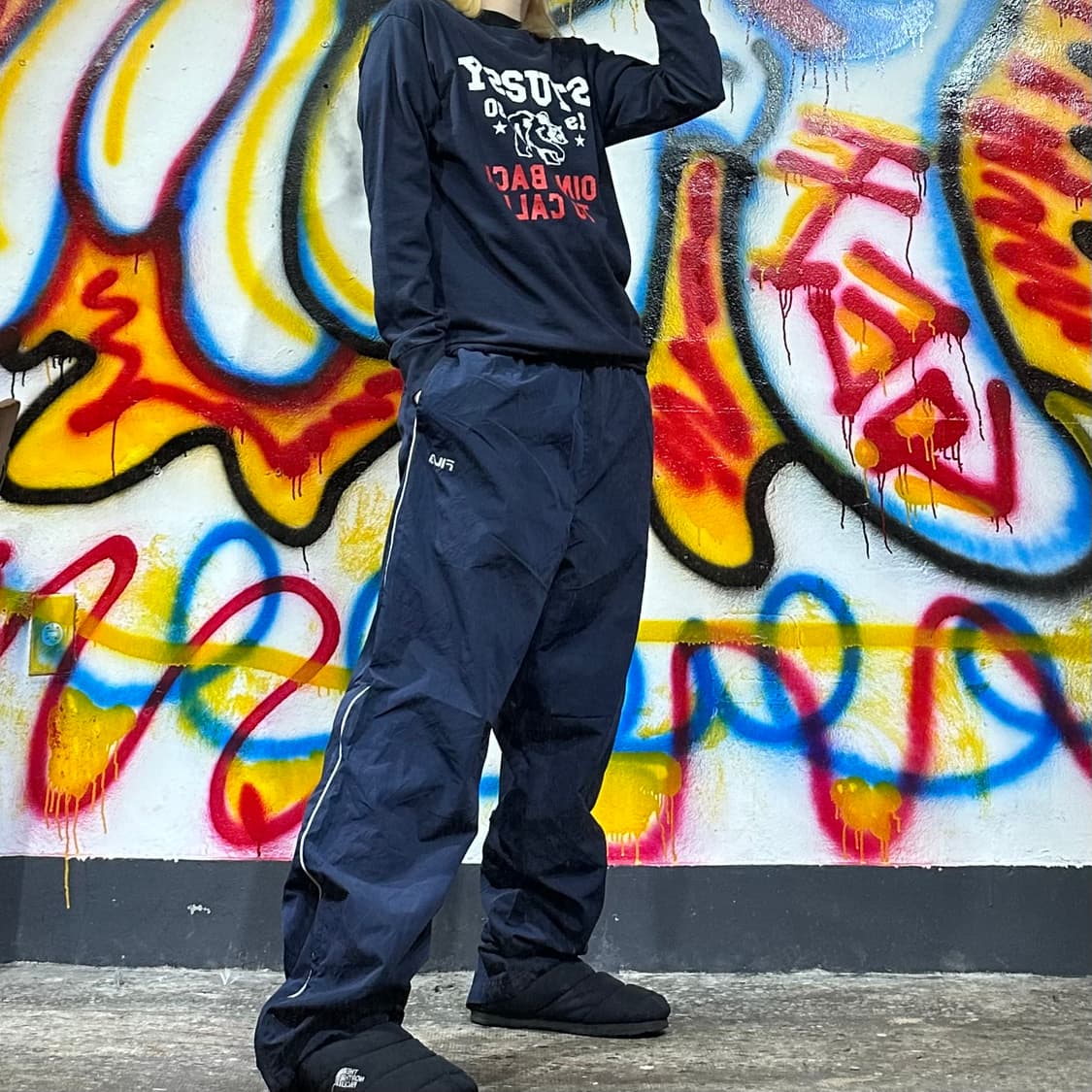 FILA Navy track pants 상품이미지2