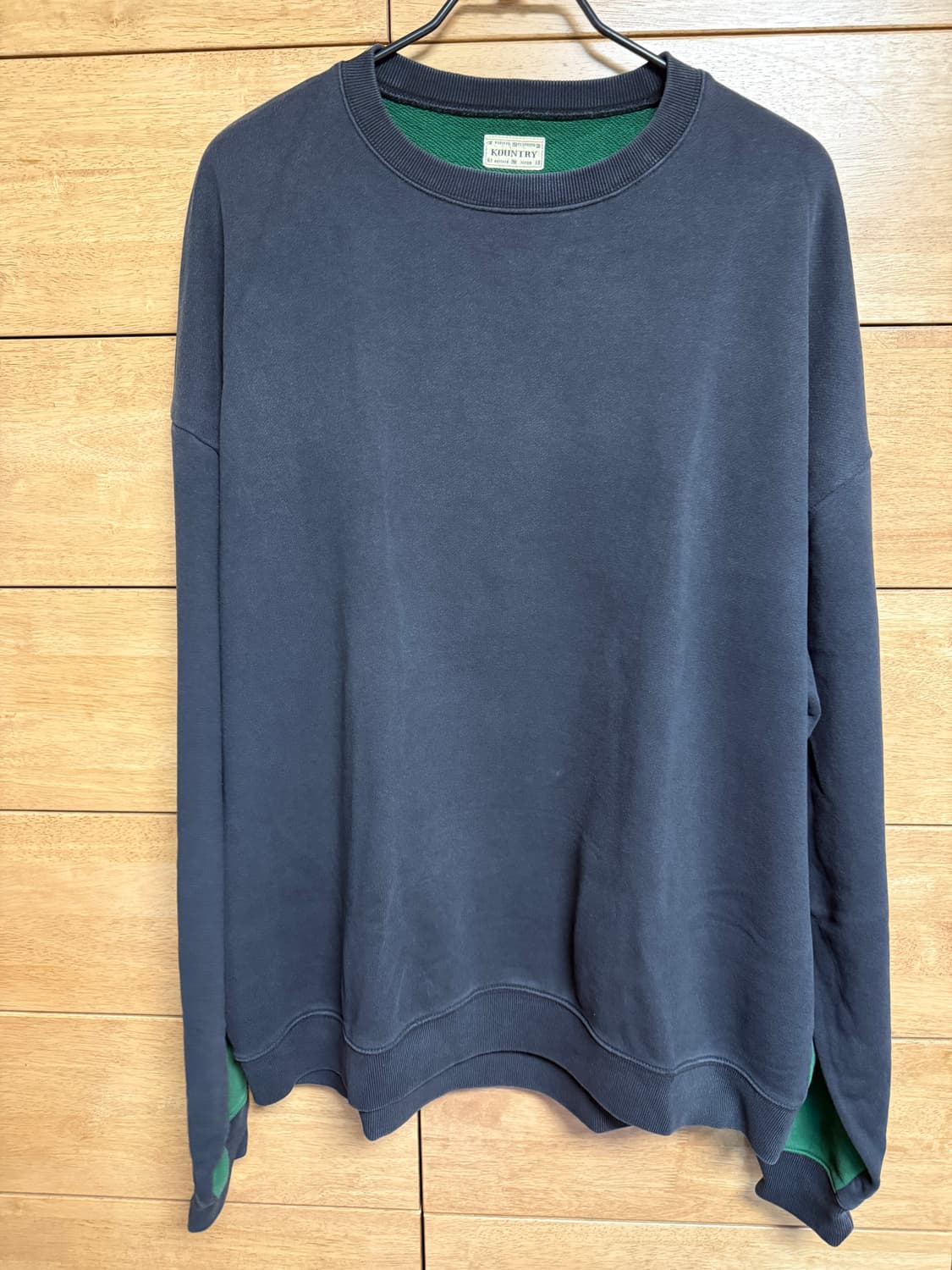 캐피탈 투톤 본 맨투맨 상품이미지3