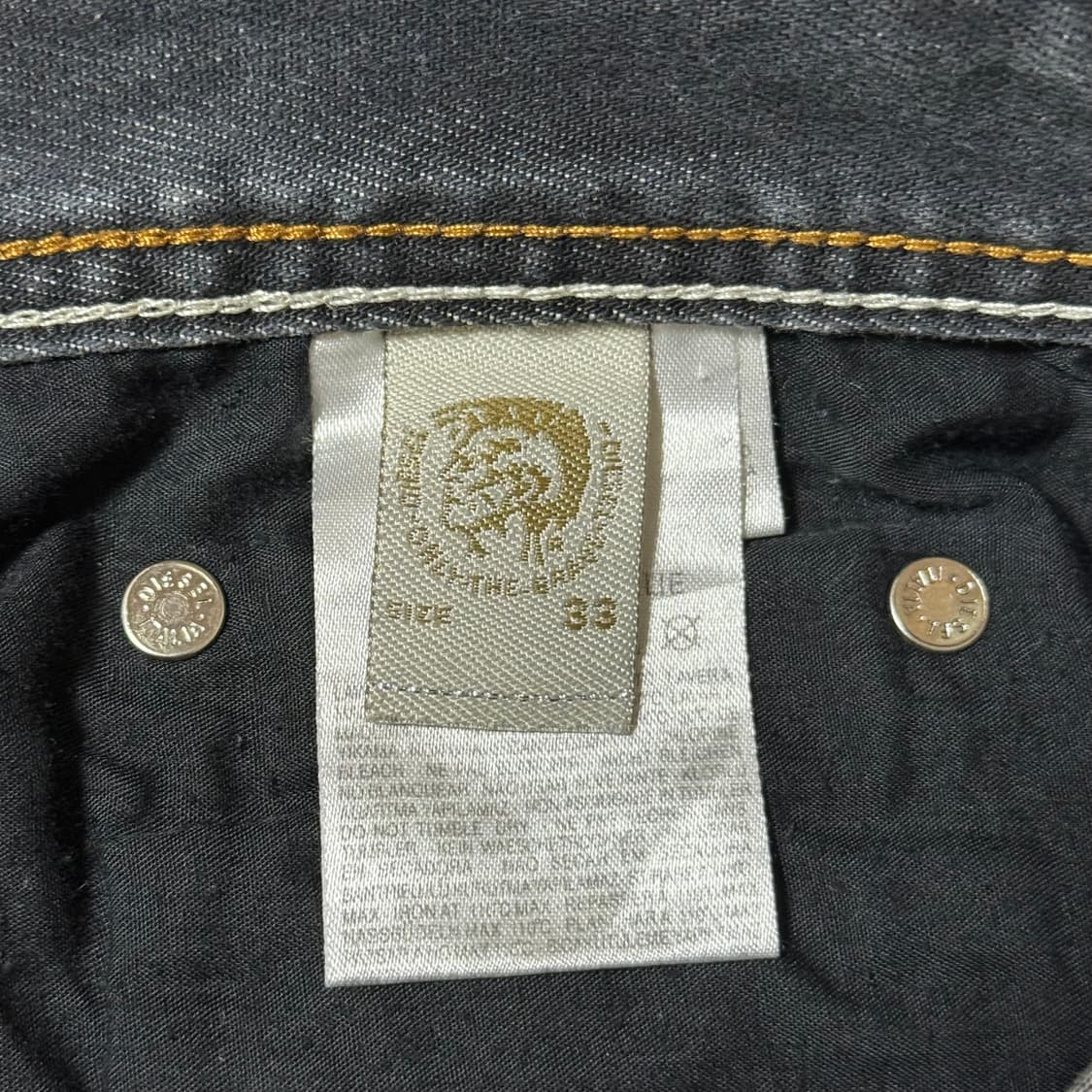 디젤 흑청 데님 33 상품이미지8