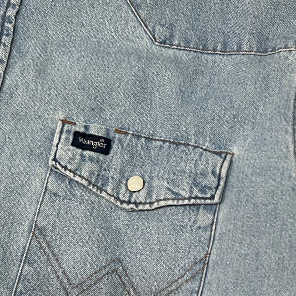  랭글러 웨스턴 데님 셔츠 y14770 상품이미지4