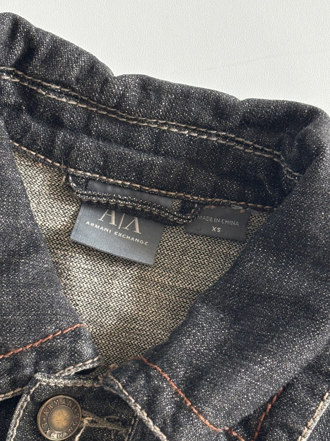 A/X Armani Exchange 아르마니 흑청 데님 자켓  상품이미지7