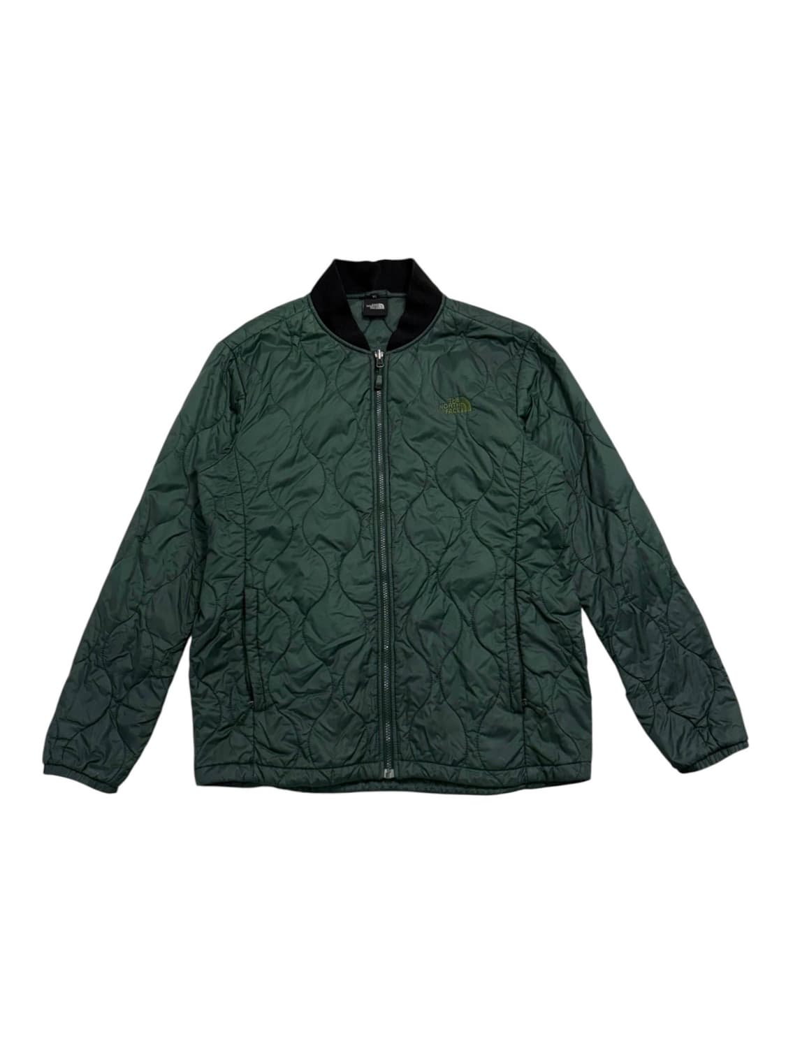 노스페이스 퀼팅 집업 경량 패딩 카키 상품이미지2