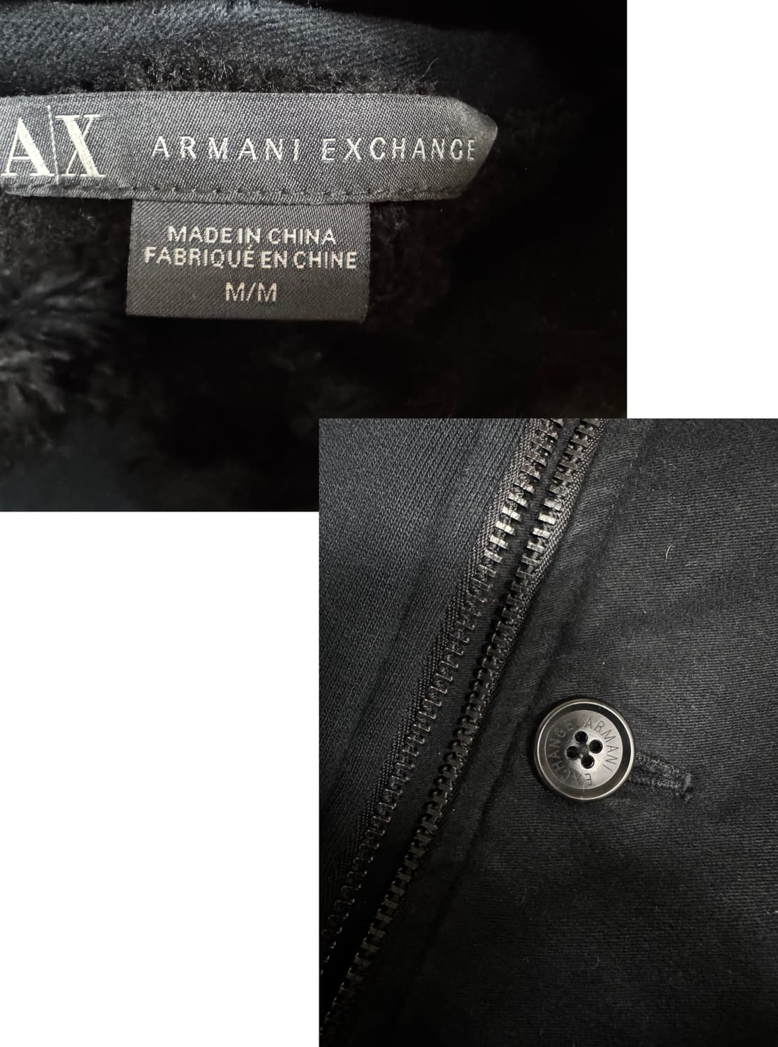 아르마니 익스체인지 퍼 비대칭 자켓 상품이미지7