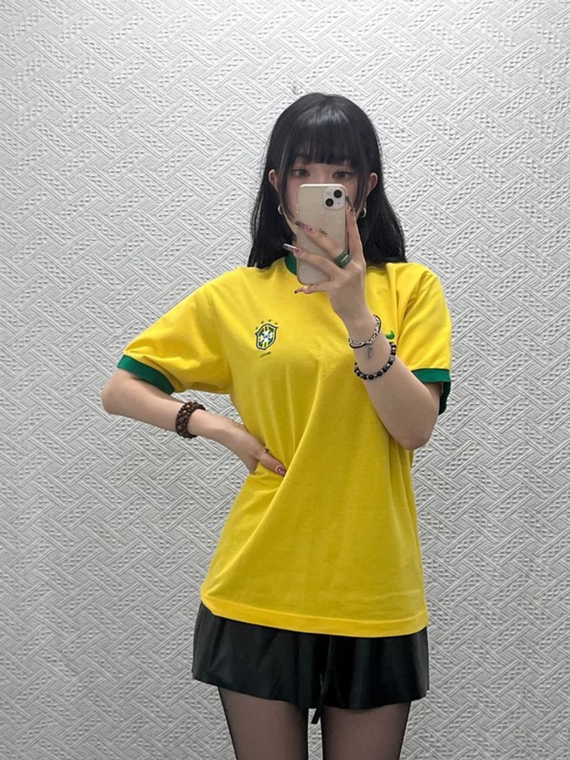 나이키 올드스쿨 레트로 빈티지 브라질 반팔티 S C12022 상품이미지1