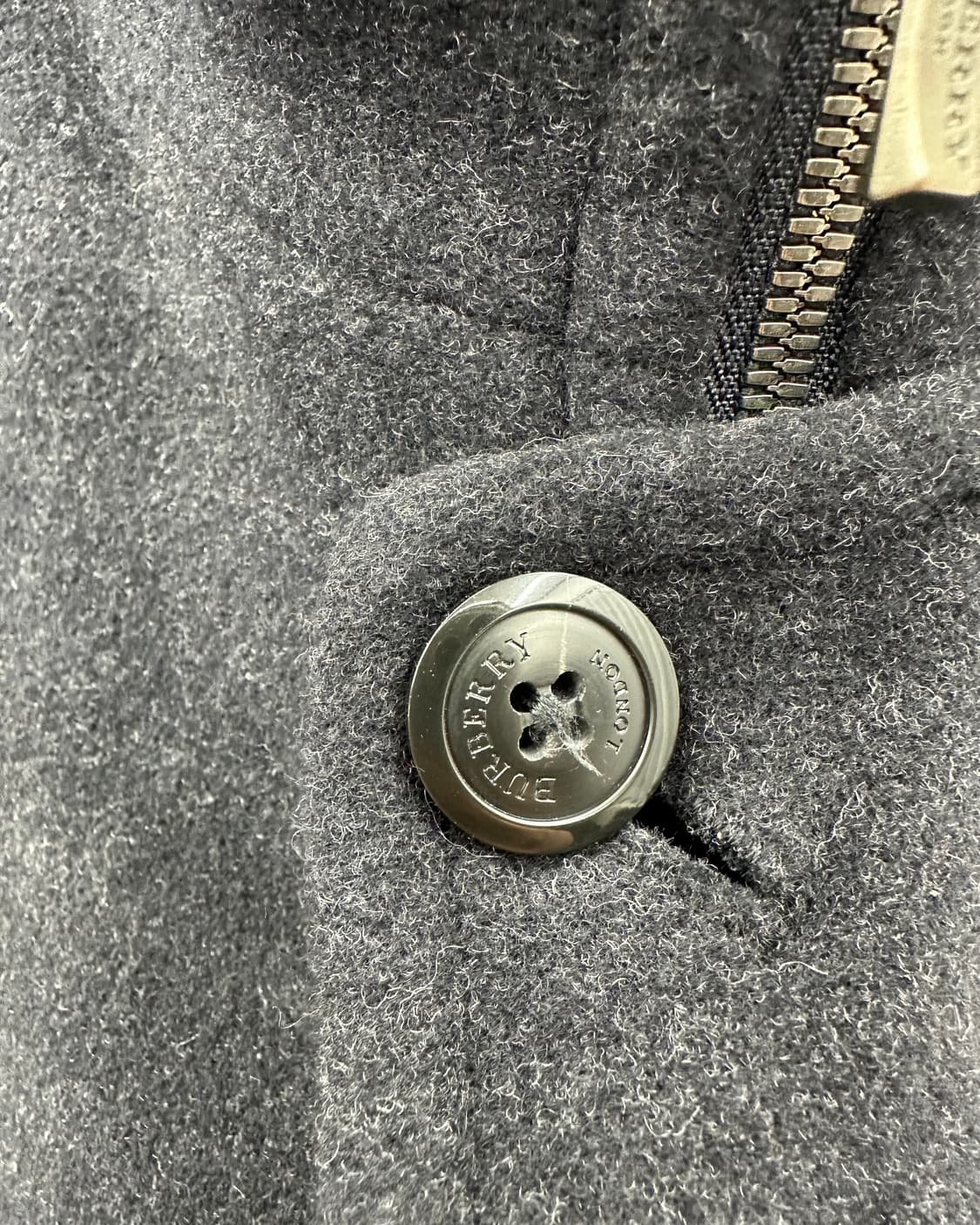 (L)버버리 울앙고라 혼방코트-M1631 상품이미지5