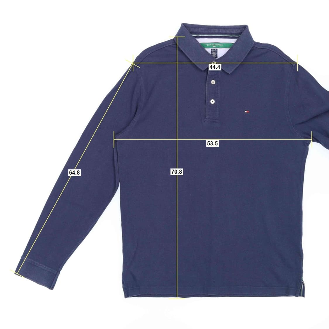[US M] 타미힐피거 골프 피케 긴팔 카라 티셔츠 네이비 3826 상품이미지9