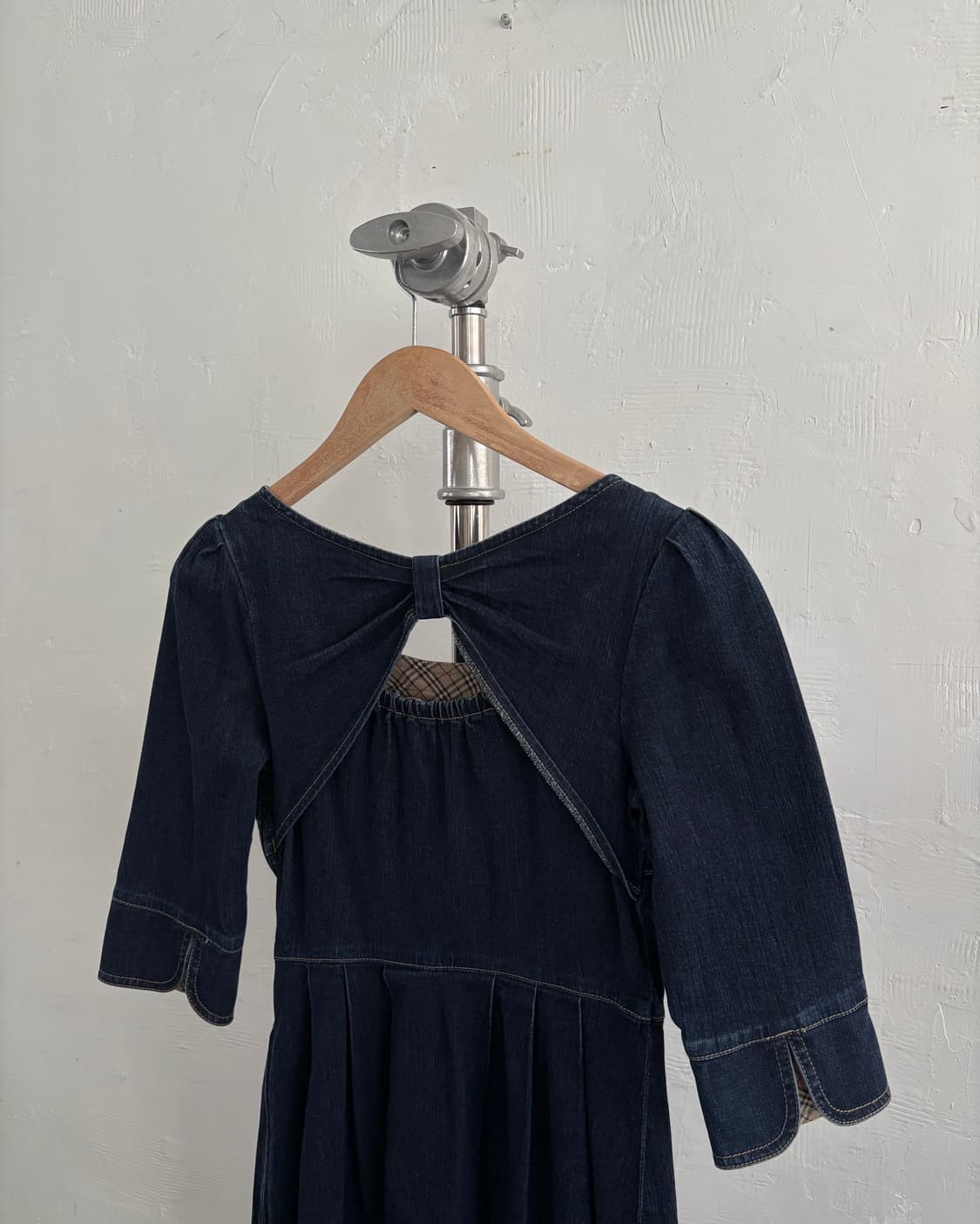 Burberry 버버리 블루라벨 데님 인디고 플리츠 원피스 상품이미지8