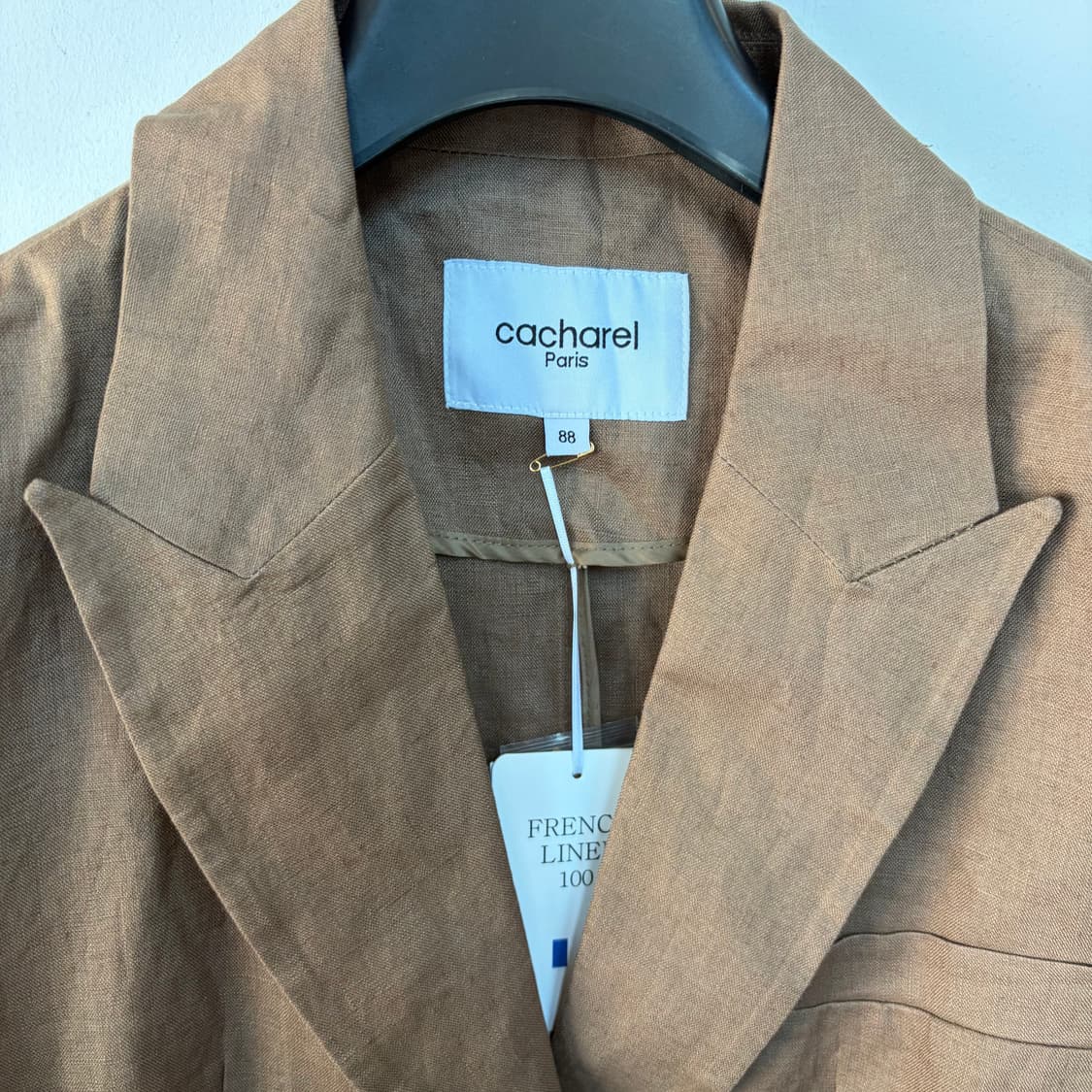 까사렐 브라운 반팔 린넨 자켓 상품이미지2