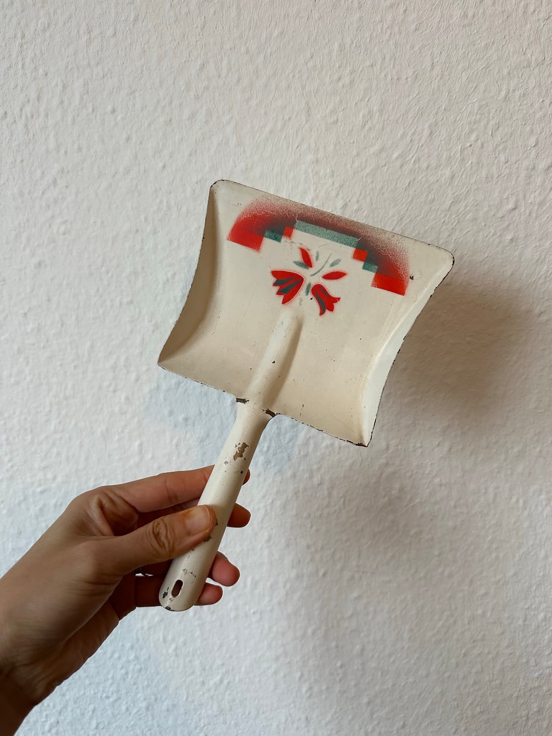 독일)빈티지 붉은꽃 쓰레받이 상품이미지3