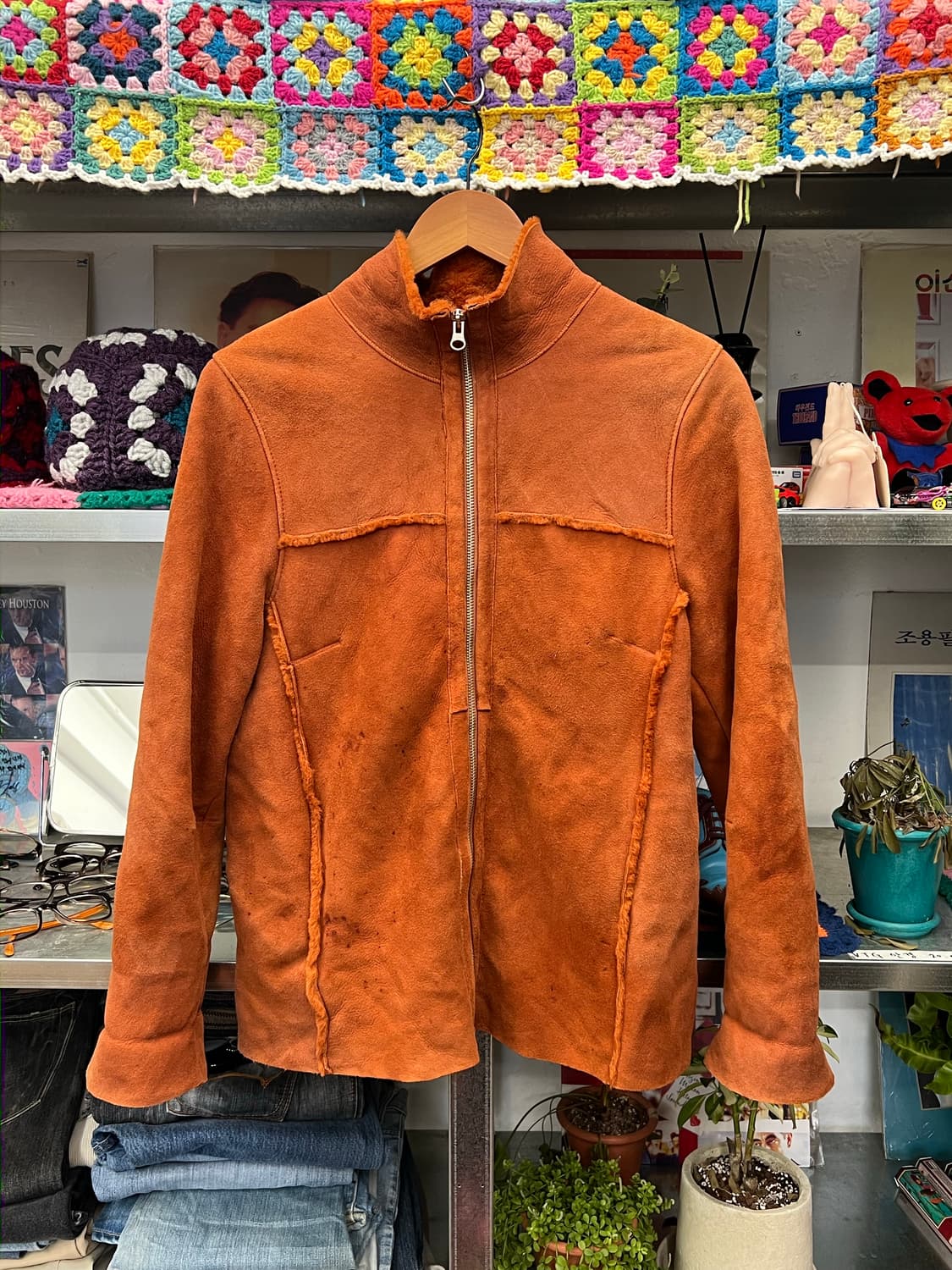 Vintage Brown Shearling Jacket   상품이미지2