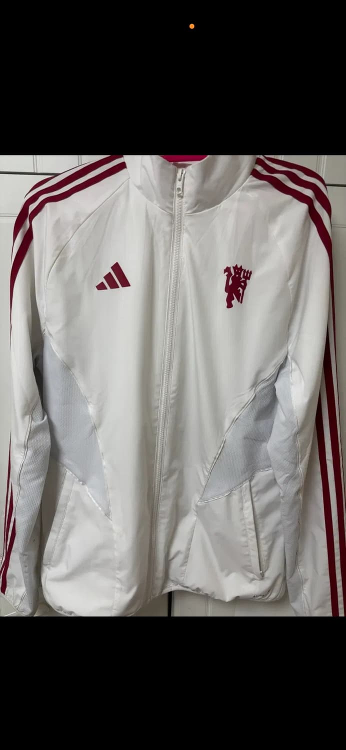 아디다스 맨유 바람막이 화이트 상품이미지1