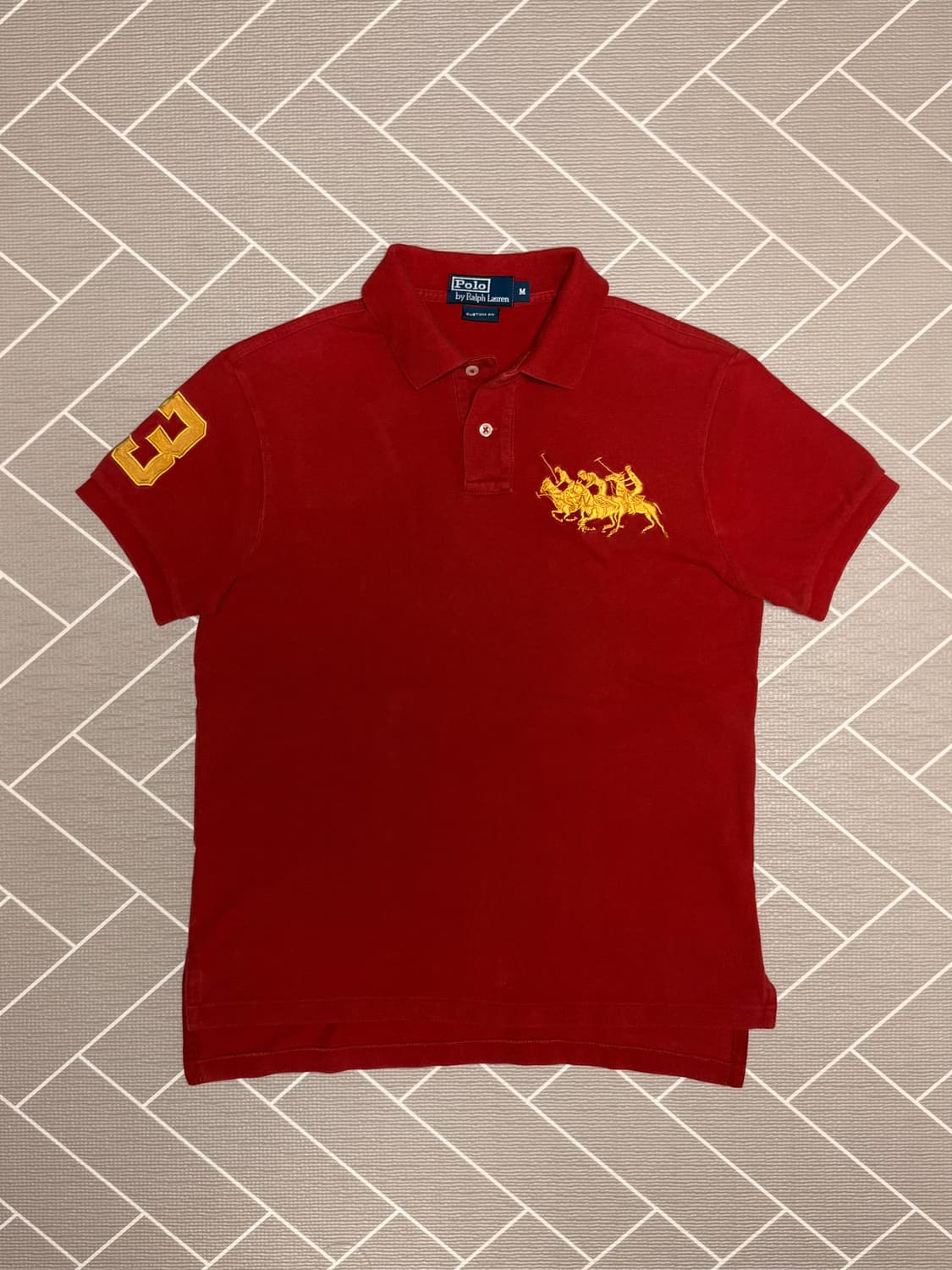 폴로 빅포니 반팔 럭비티 레드 상품이미지2