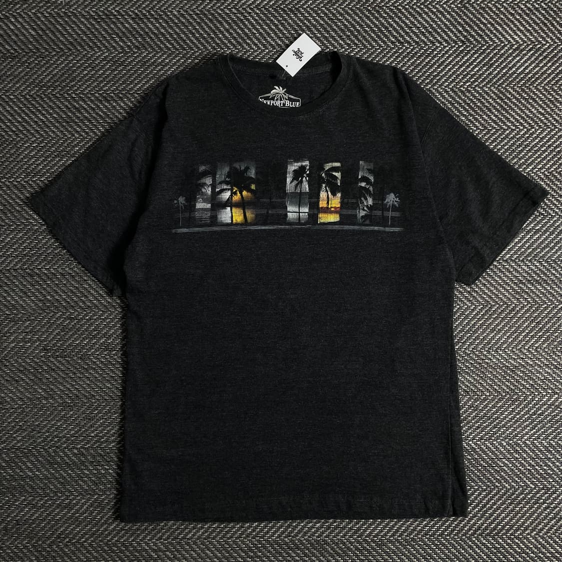 빈티지 팜트리 프린팅 박시핏 티셔츠o 3352 상품이미지1