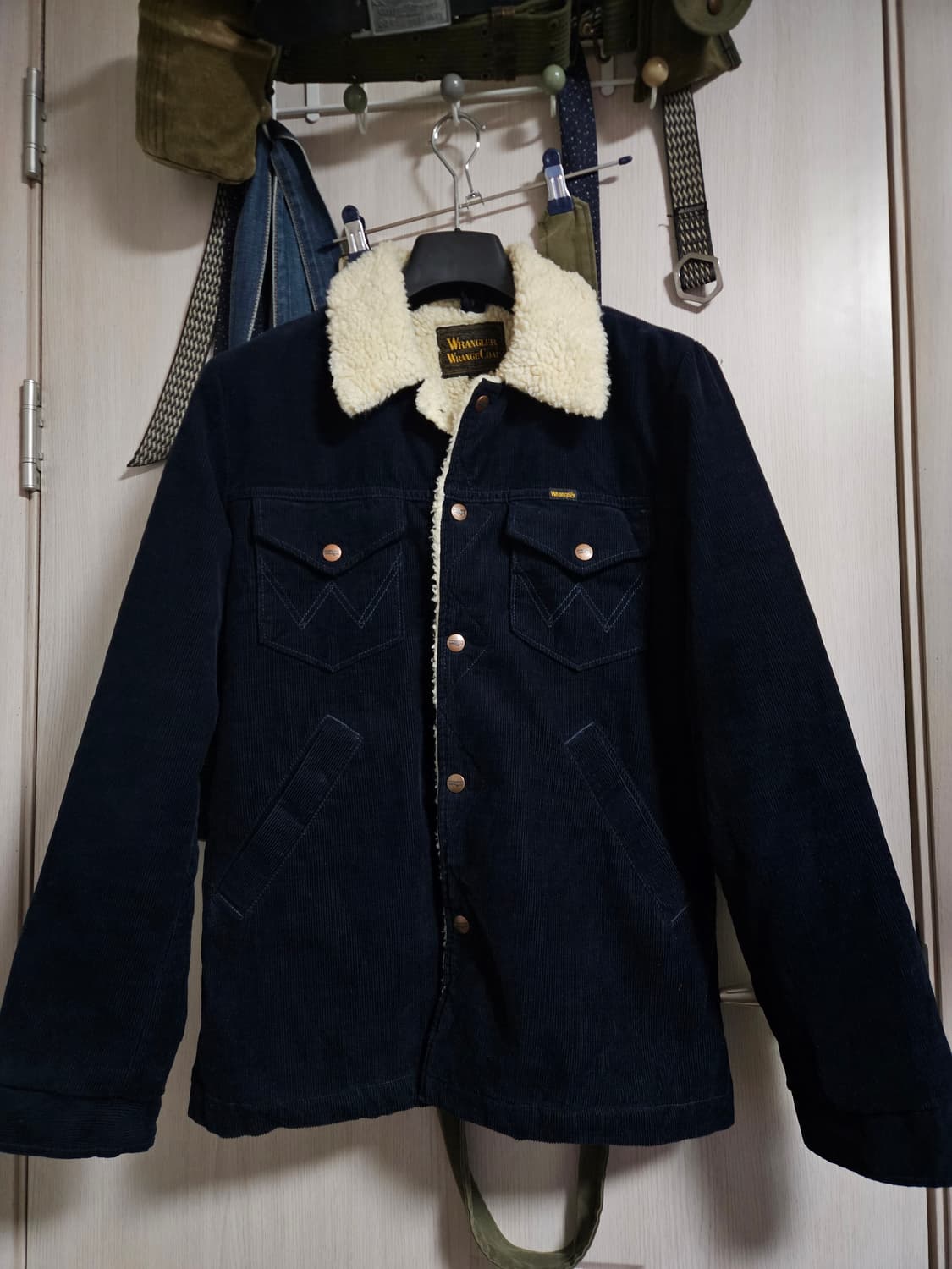 랭글러 코듀로이 쉐르파 뽀글이 자켓 m 사이즈 상품이미지1