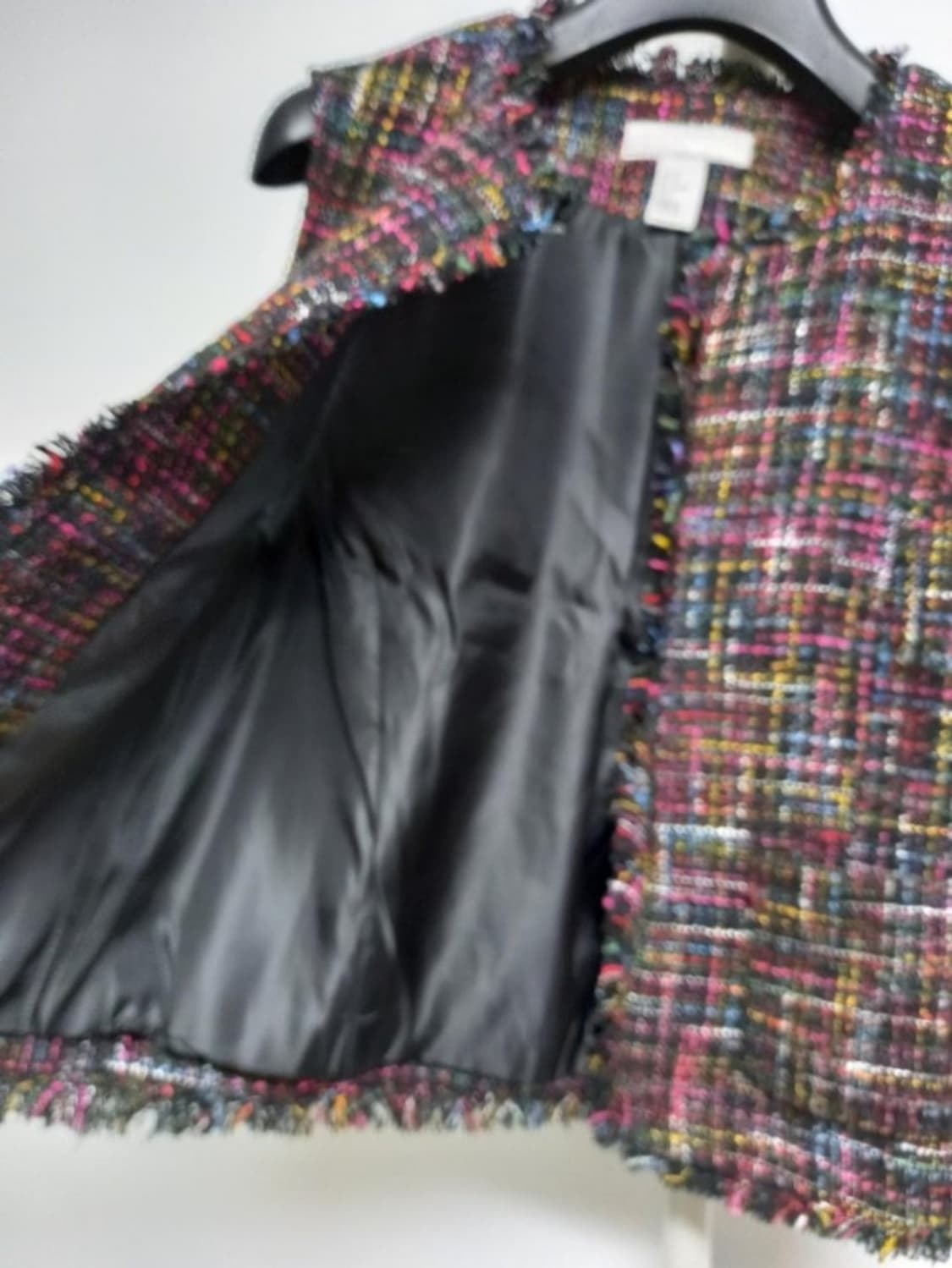 새 HM 춘추 트위드 숏 베스트 55 상품이미지5