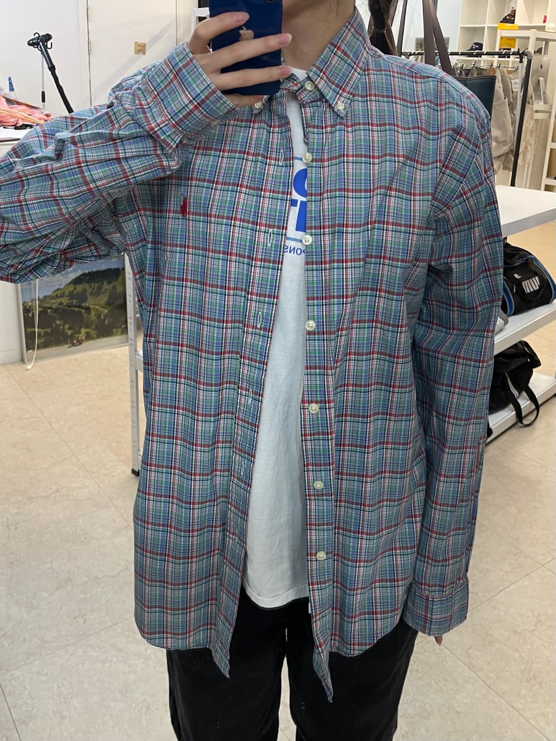(M) POLO 폴로 랄프로렌 체크 셔츠 클래식핏 상품이미지2