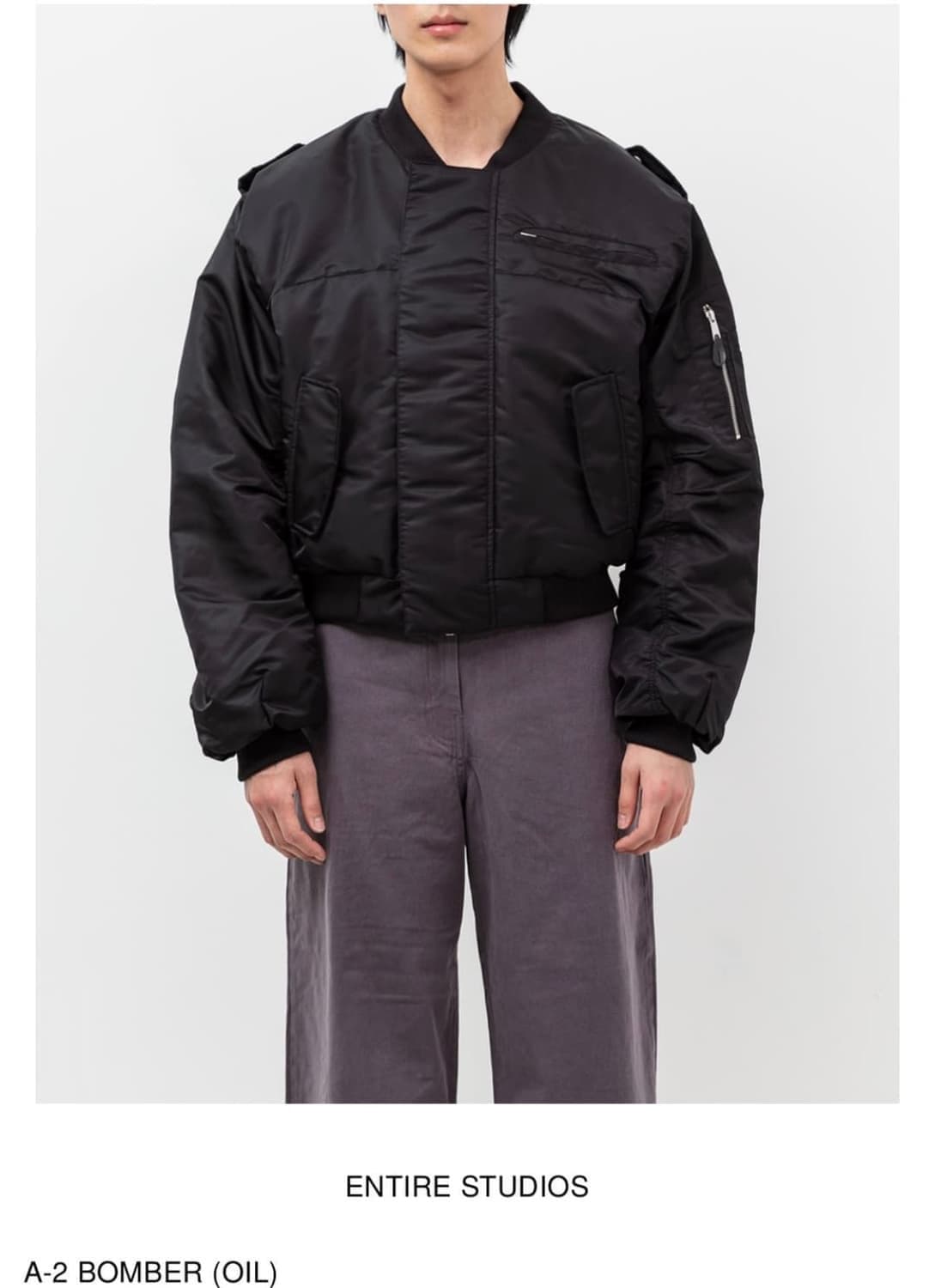 엔타이어스튜디오 A2 봄버 자켓 M사이즈 상품이미지1