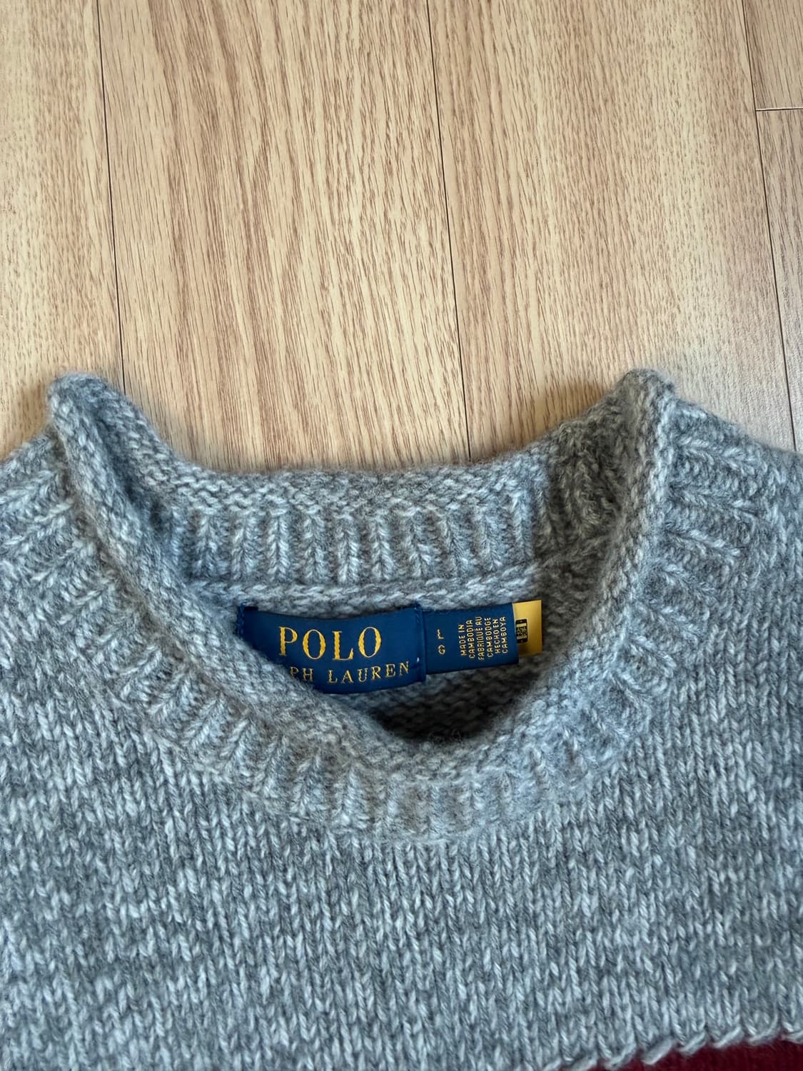 폴로 랄프로렌 플래그 롤 넥 스웨터 L 상품이미지4