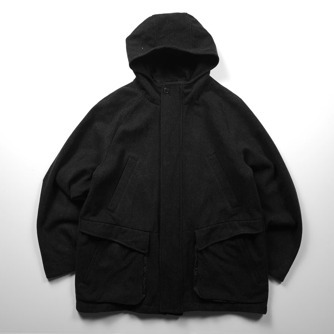 갭 아메카지 울 후디 하프 코트 (L) 상품이미지1