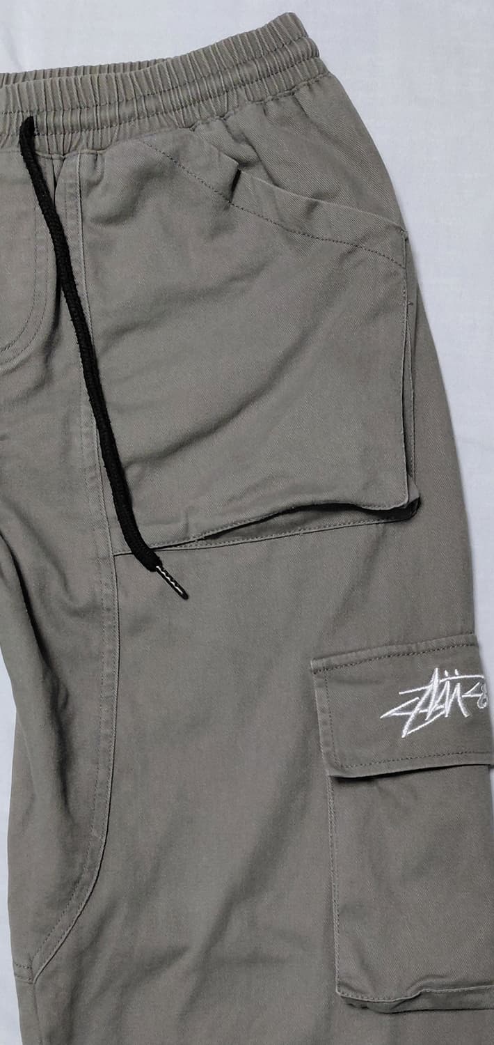 [XL] 스투시 스탁 로고 이지 카고 팬츠 차콜 상품이미지4