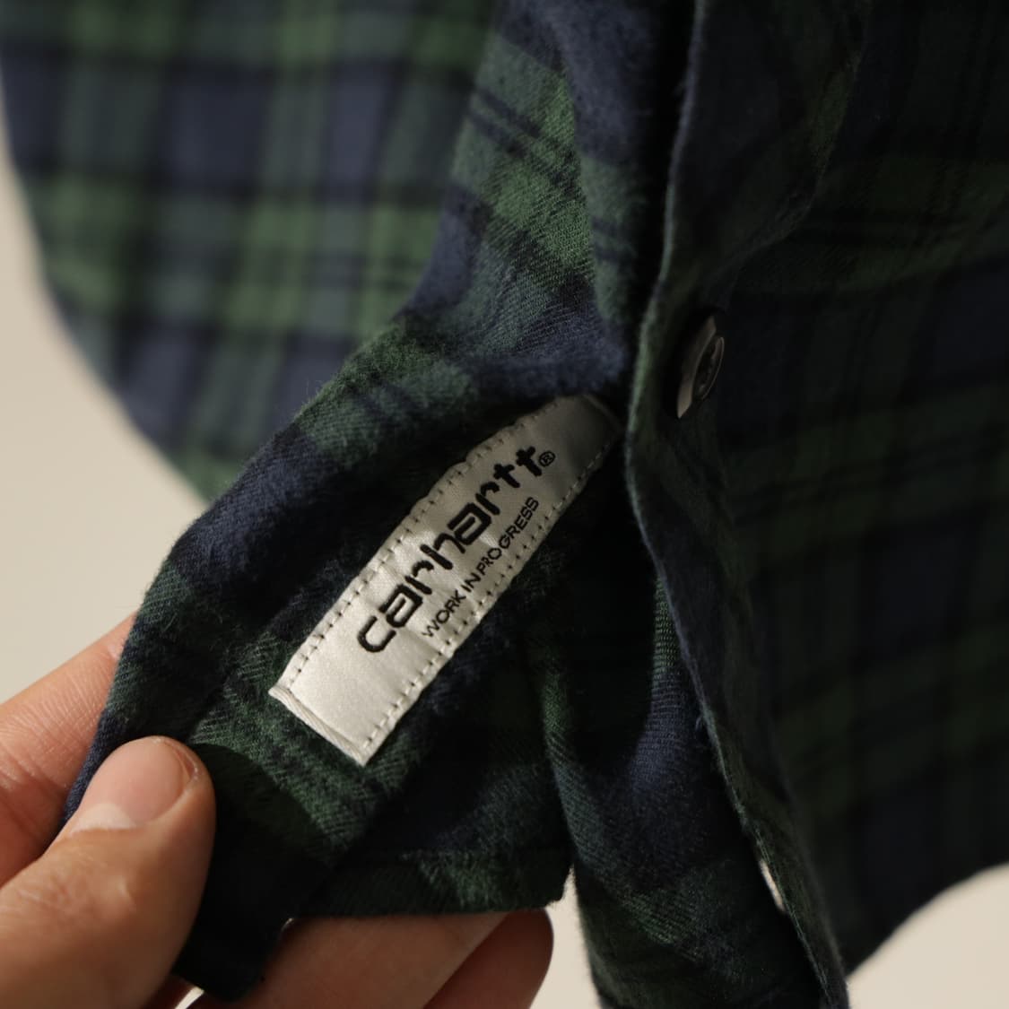 칼하트 WIP 코튼 플란넬 체크 셔츠 상품이미지7