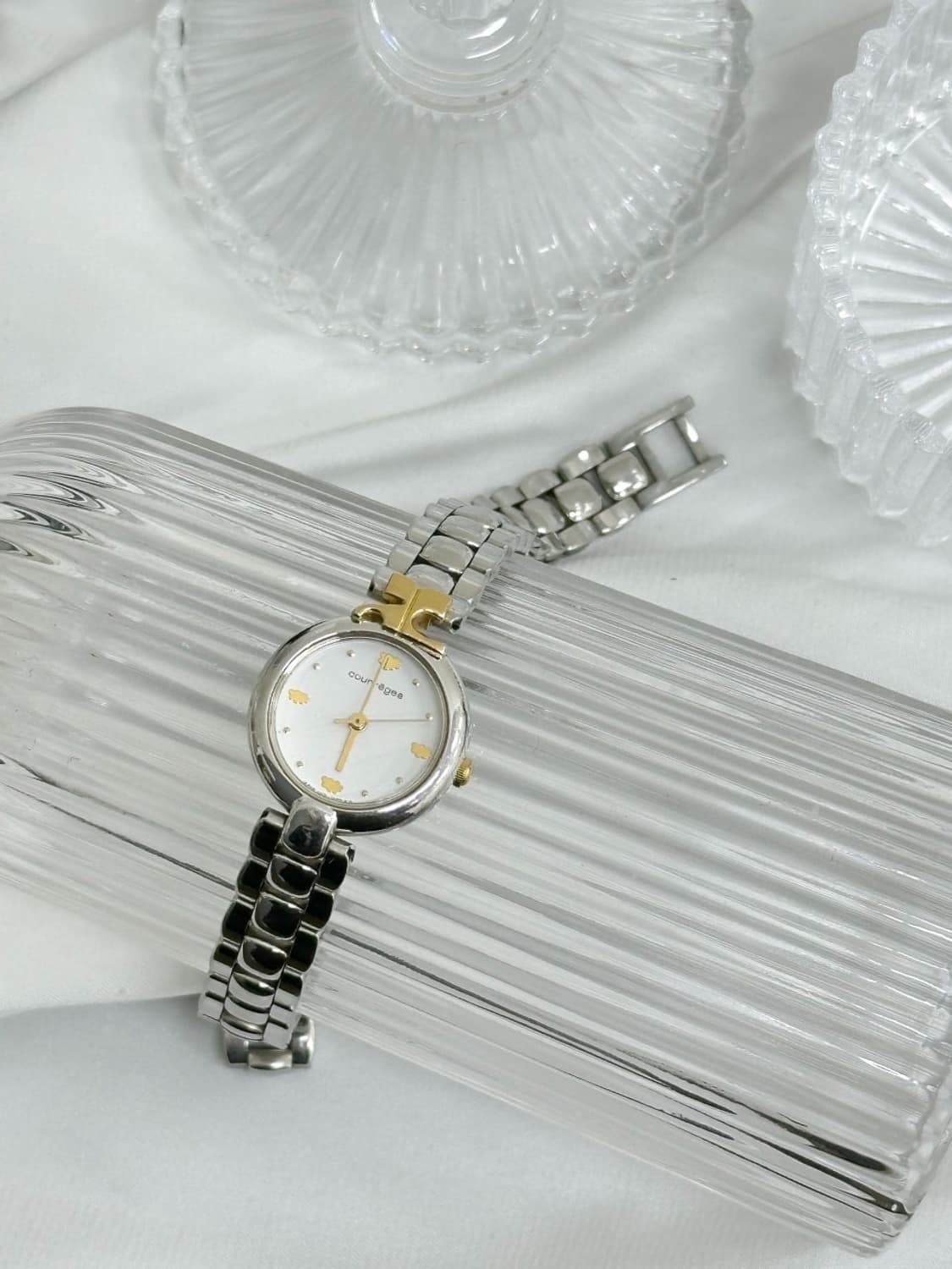 courreges / 꾸레쥬 골드 로고 체인 시계  상품이미지2