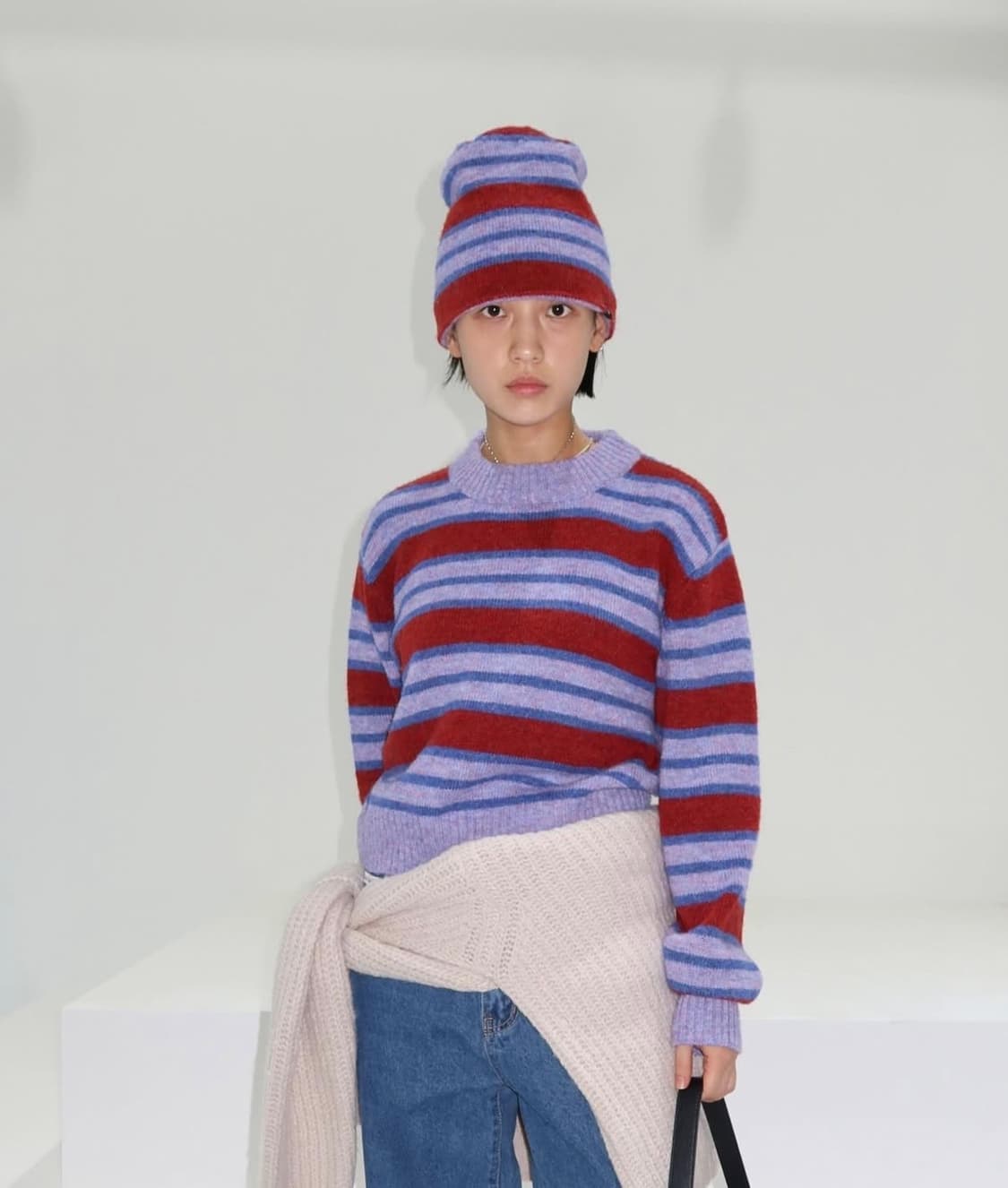 플리즈프로젝트 23FW COUNTRY STRIPE KNIT 상품이미지1