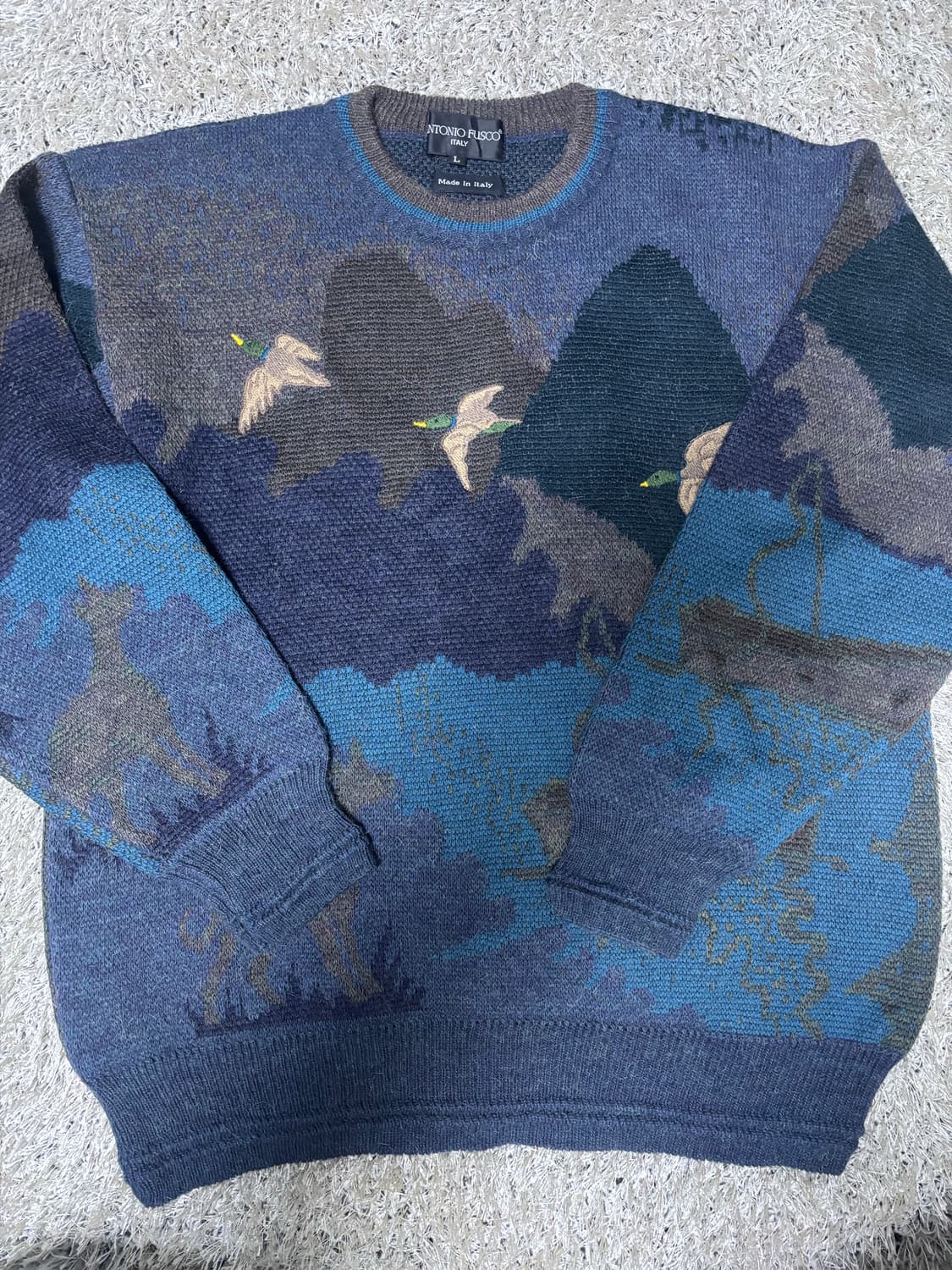 이태리제 ANTONIO FUSCO 니트 사이즈 105 상품이미지1