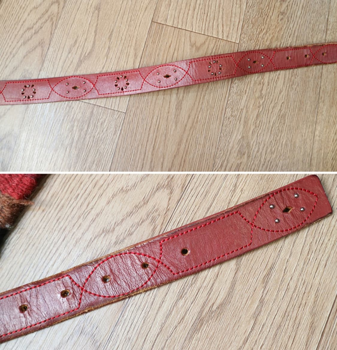 
빈티지 소가죽 벨트 29-32 상품이미지4