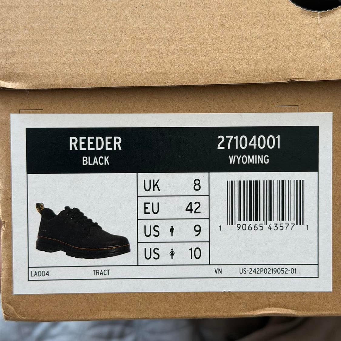 닥터마틴 리더 와이오밍 레더 유틸리티 슈즈 블랙 270 상품이미지3