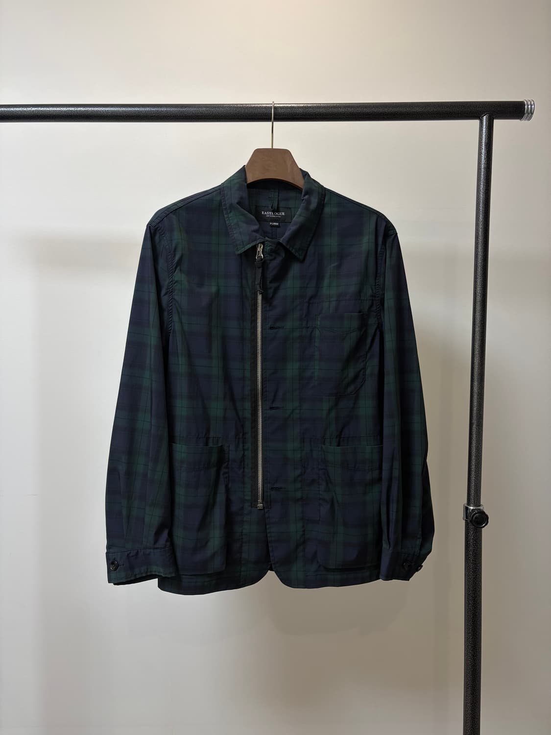 (XL) eastlougue 이스트로그 타탄체크 블랙와치 자켓 상품이미지1