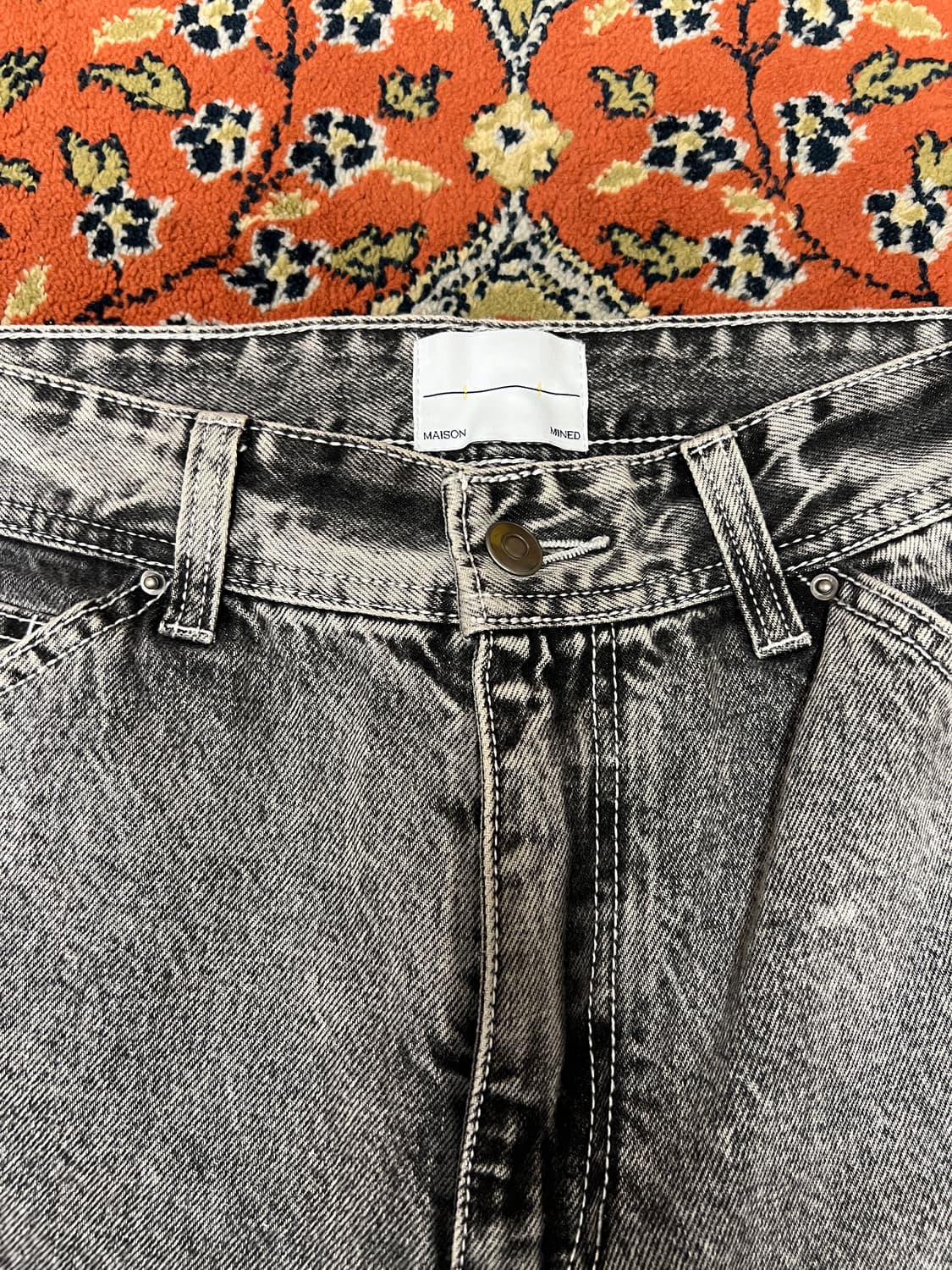 [48] 메종미네드 그레이 카펜터 데님팬츠 상품이미지4