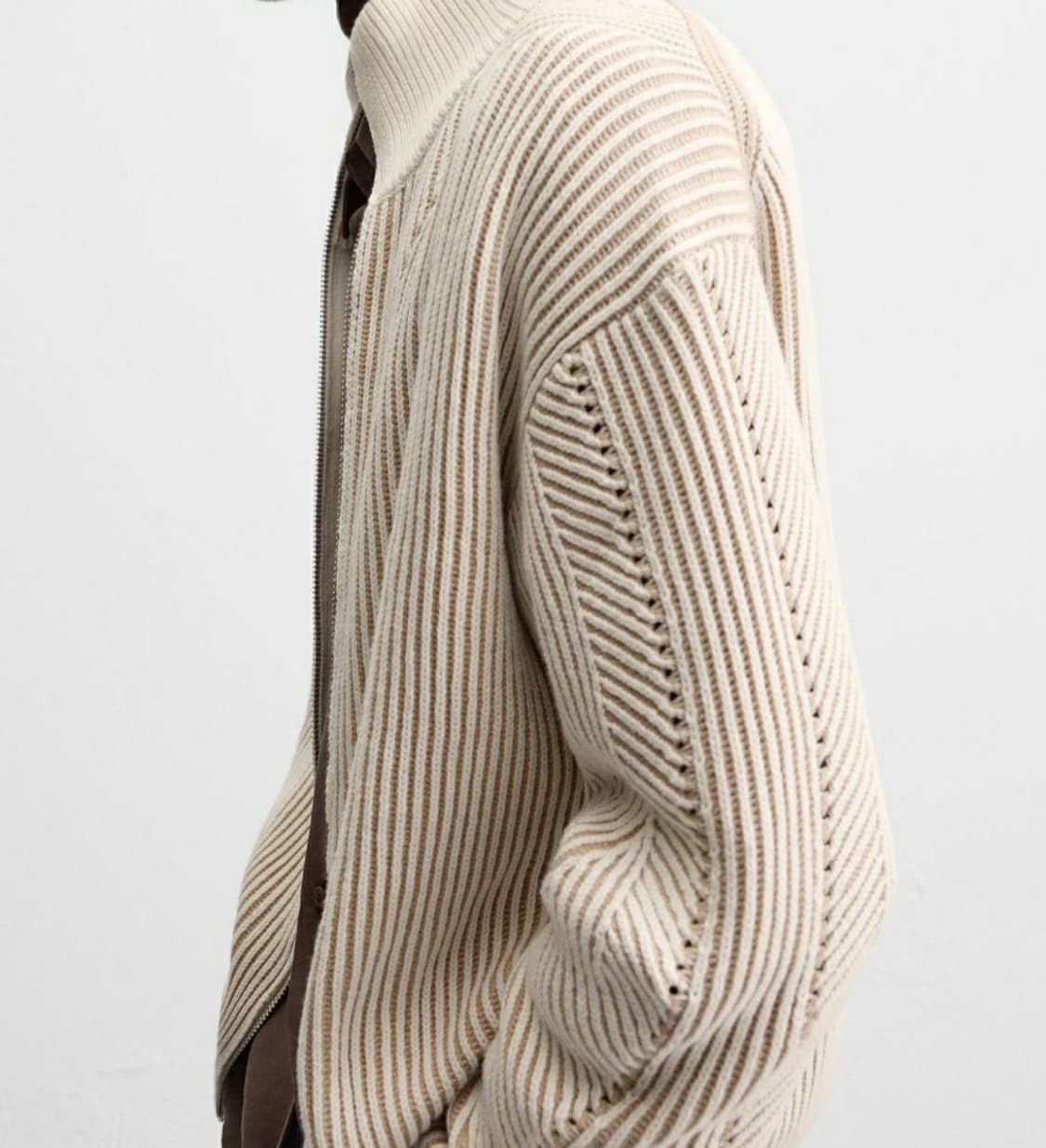 자라 집업 가디건 L 상품이미지4