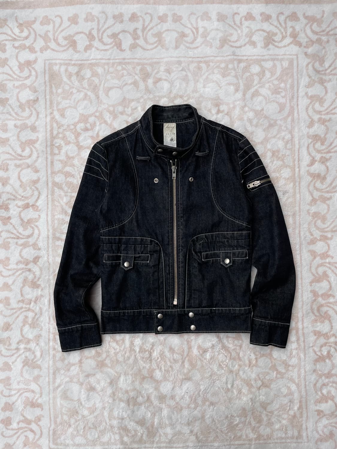 블랙 모토사이클 데님 자켓 상품이미지3